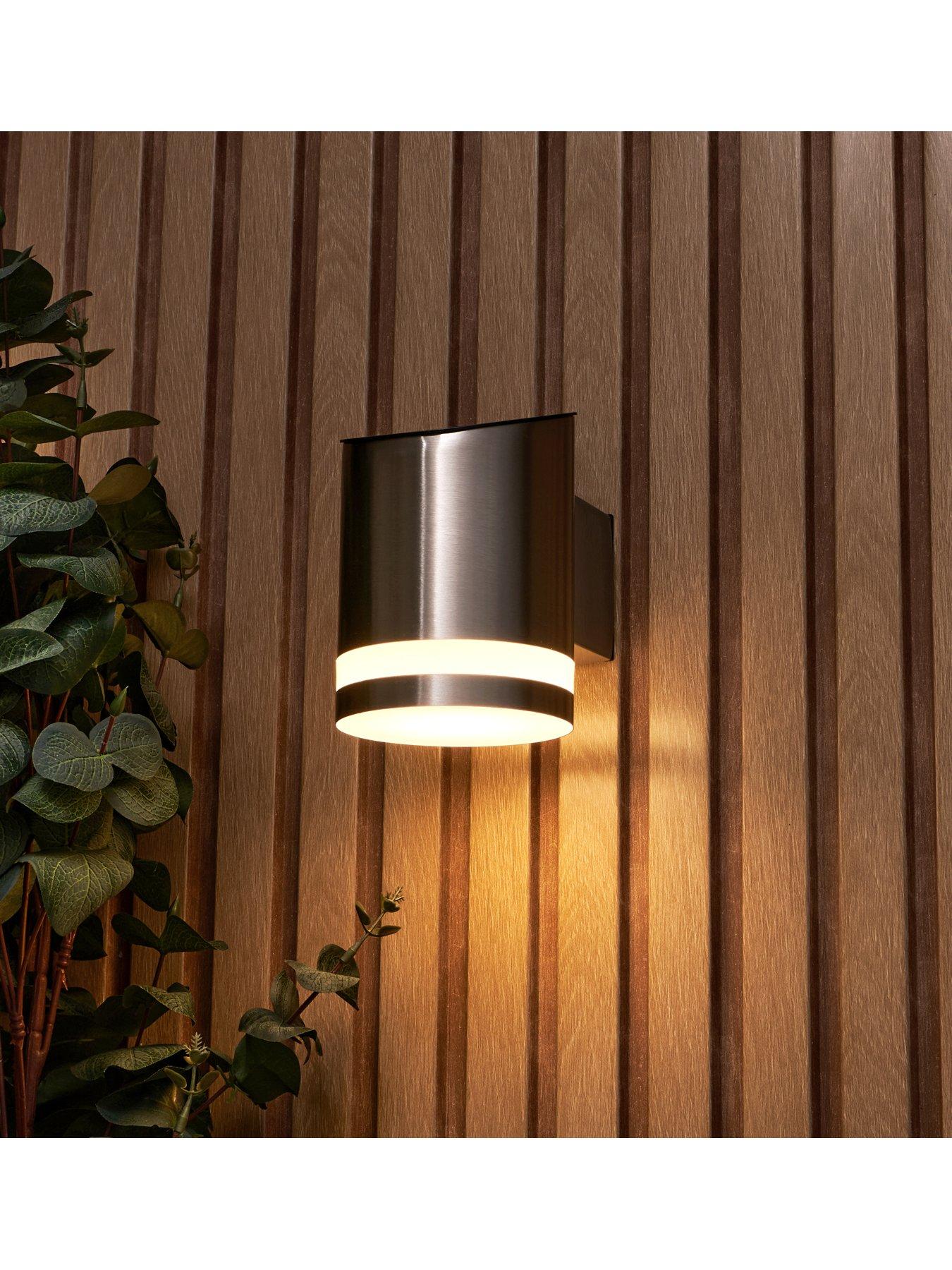 Zinc Trimdon Solar LED Wall Light 100Lm SST