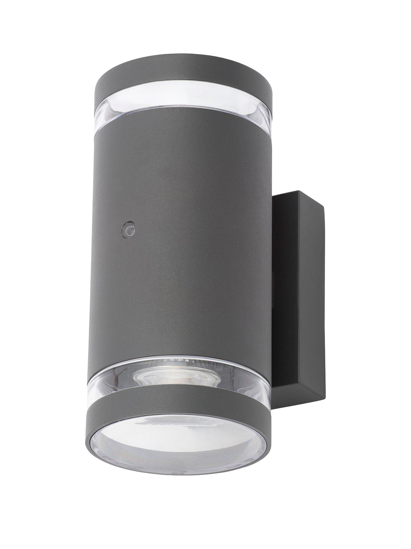 Image 2 of 6 of Zinc Lens 2lt Wall w Photocell GU10 Anth