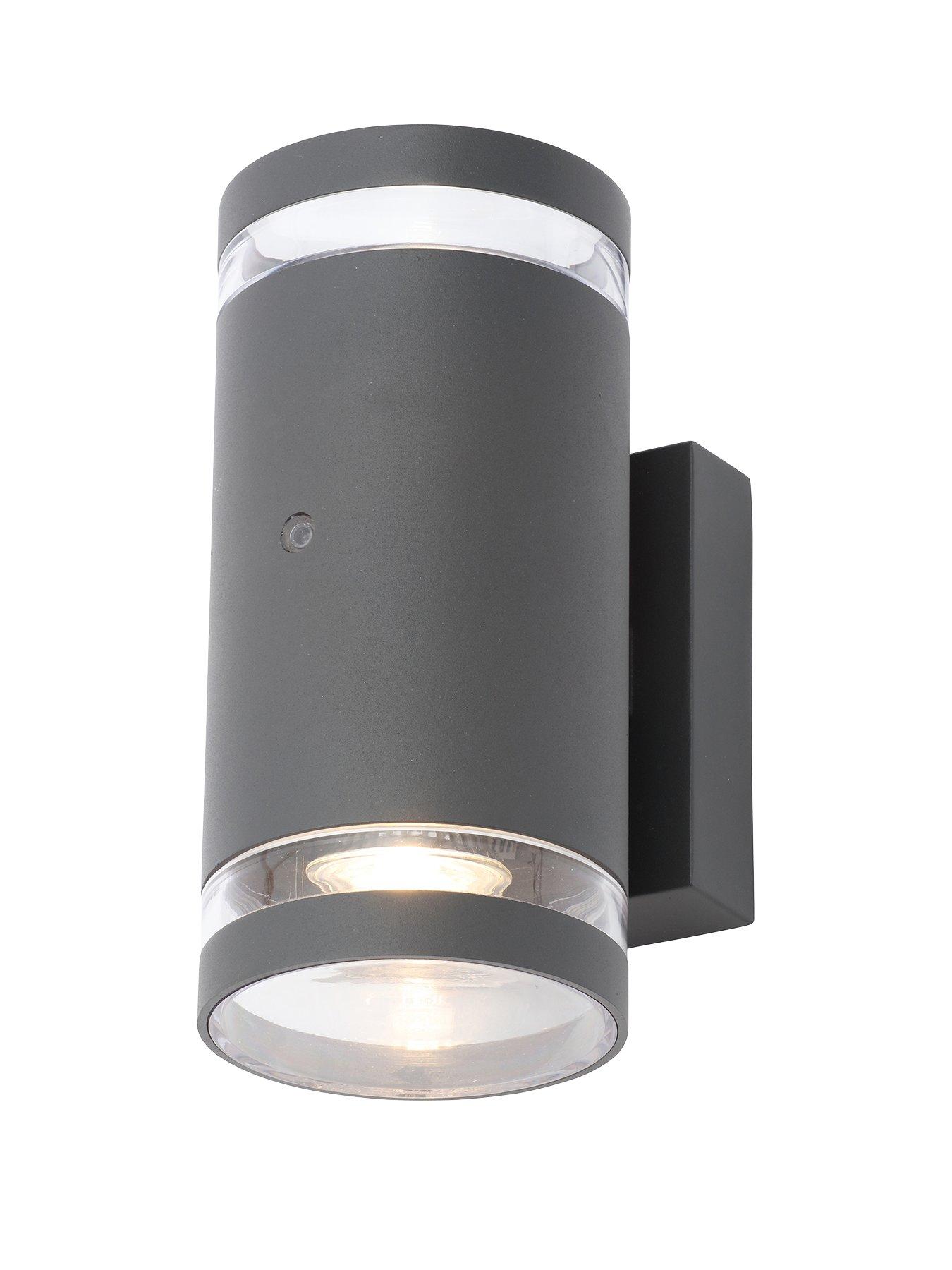 Image 3 of 6 of Zinc Lens 2lt Wall w Photocell GU10 Anth