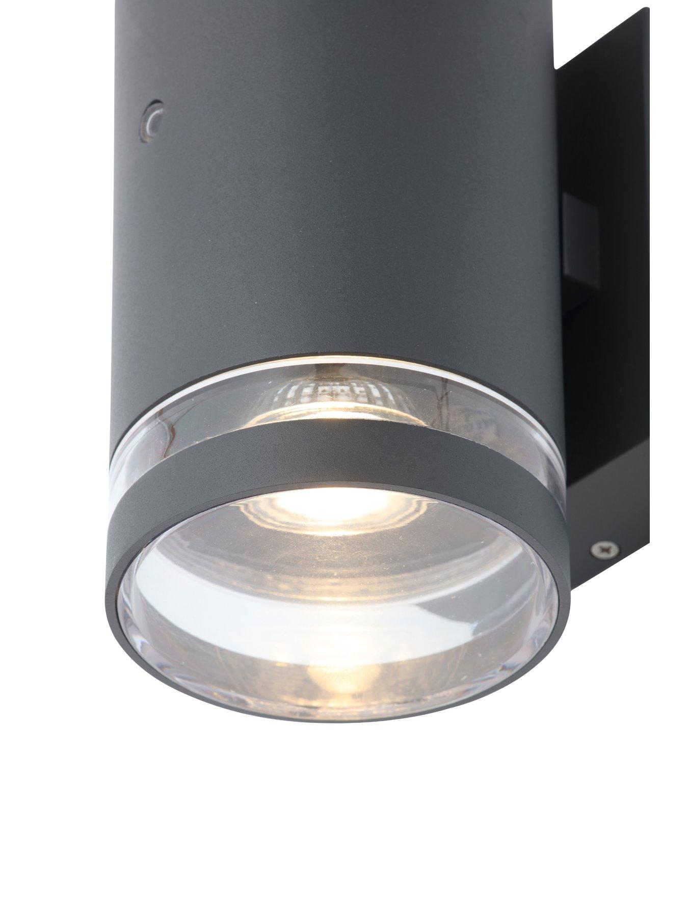 Image 4 of 6 of Zinc Lens 2lt Wall w Photocell GU10 Anth