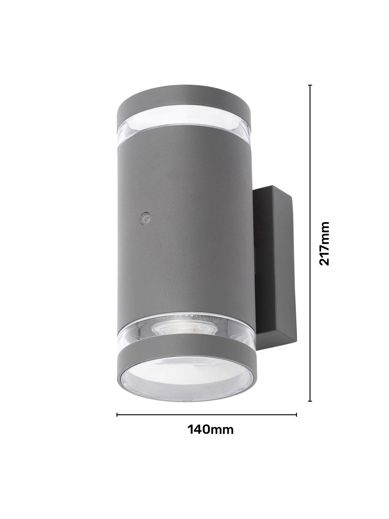 Image 6 of 6 of Zinc Lens 2lt Wall w Photocell GU10 Anth