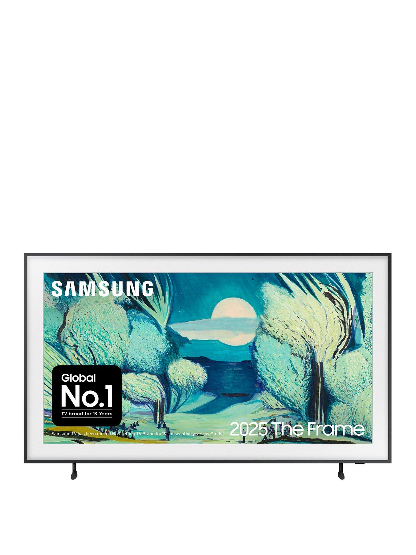 Samsung LS03F 55-inch The Frame QLED AI Smart TV with Art Mode  &  Wall Mount - QE55LS03F
