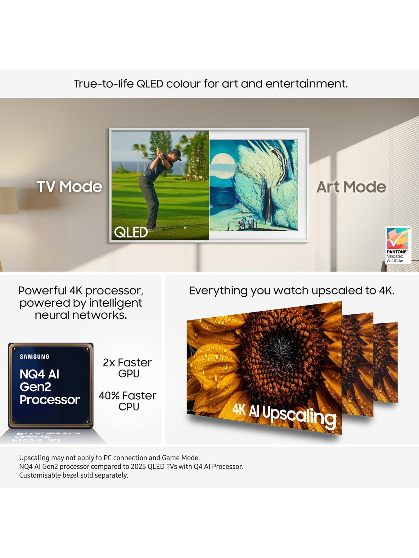 Image 2 of 6 of Samsung LS03F&nbsp;50-inch The Frame QLED AI Smart TV with Art Mode &amp; Wall Mount - QE50LS03F