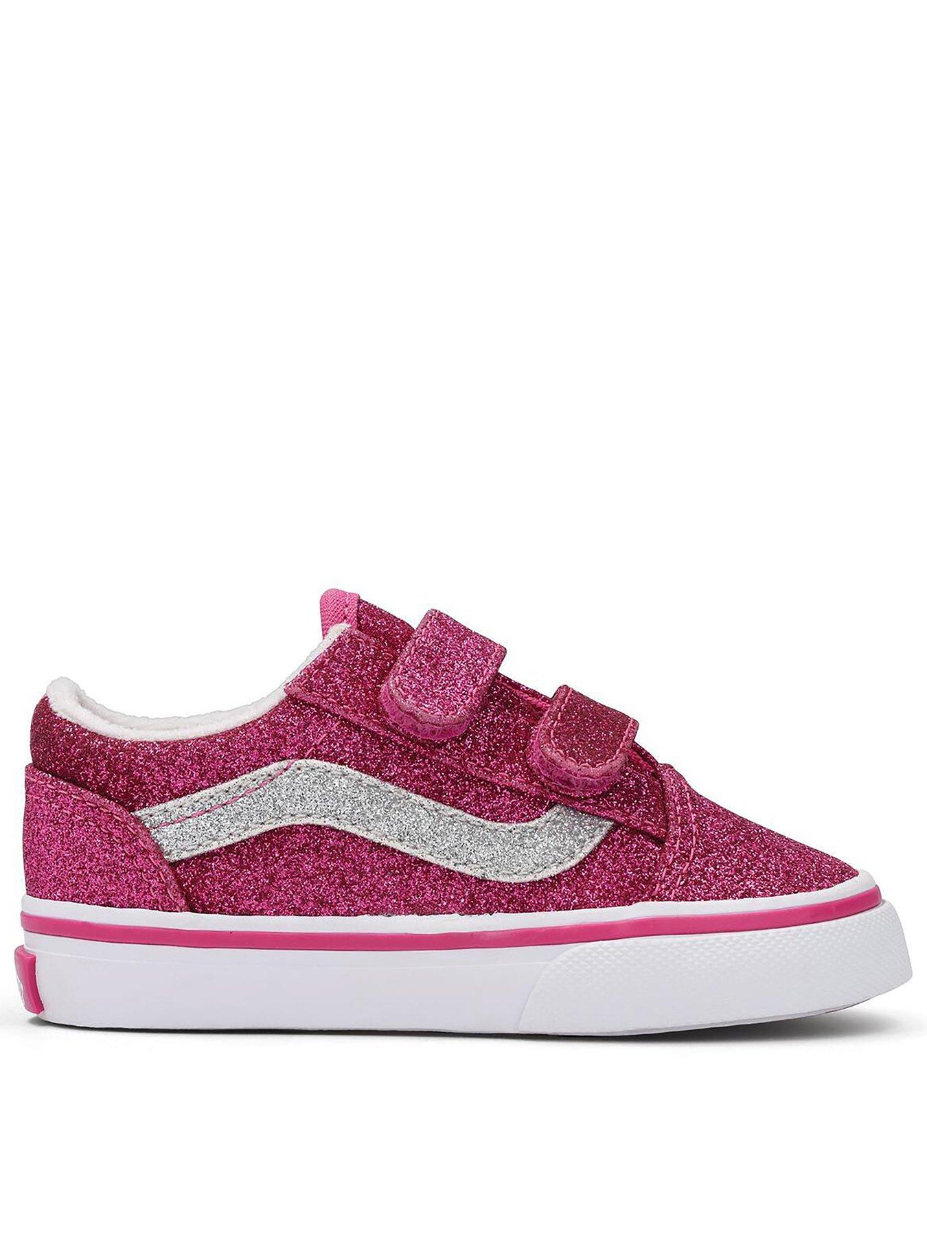 undefined Toddler Old Skool Velcro Trainers - Pink