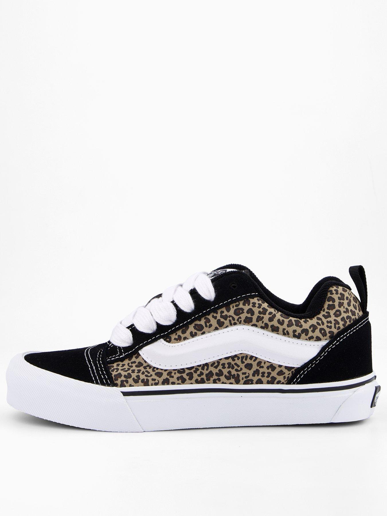 Vans Junior Girls Knu Skool - Black/Leopard