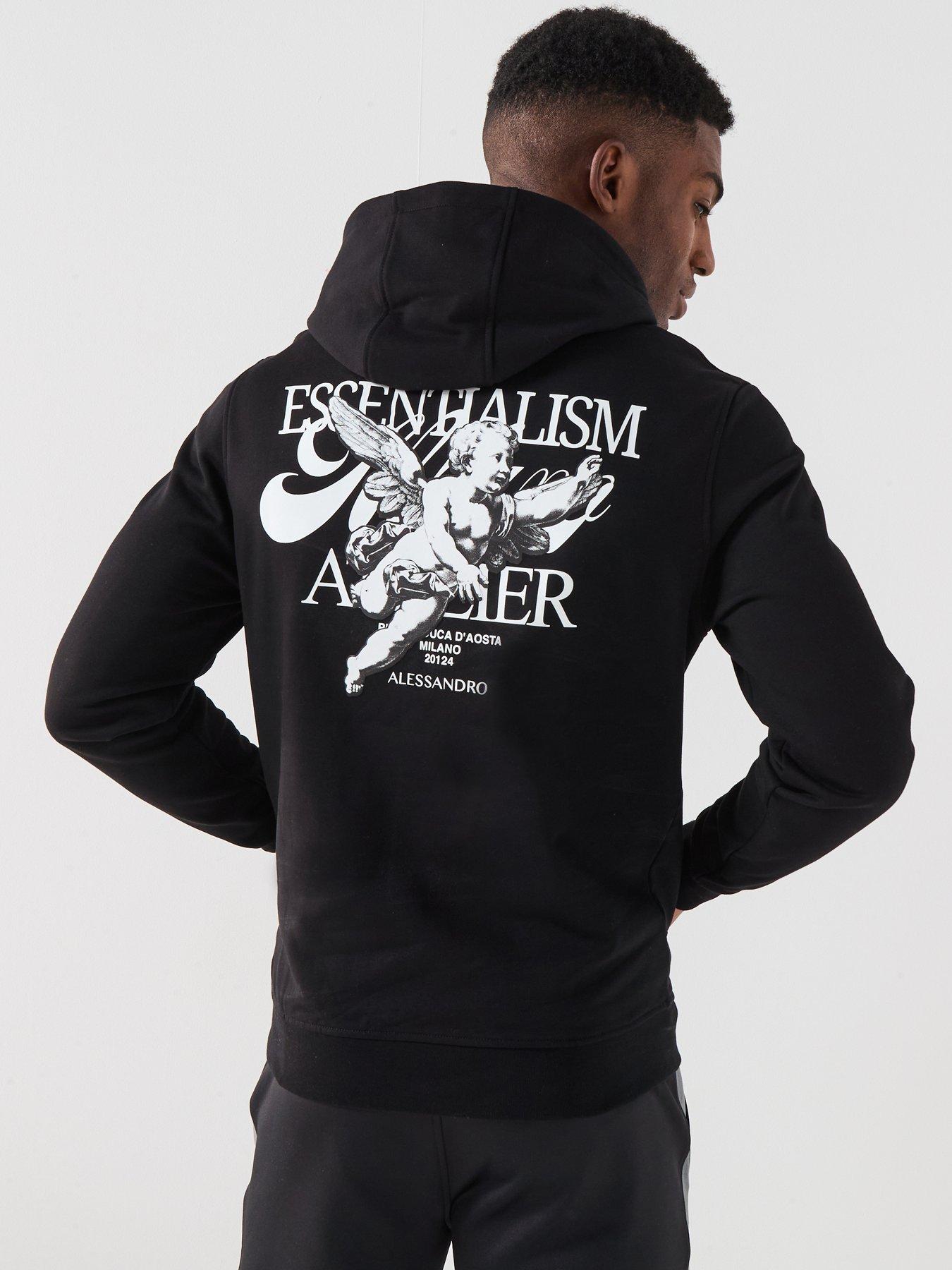 トレーナー/スウェット KATIE LOGO FAB hood BLACK Zavetti Canada Dimola Overhead Hoodie | Jet Black | Zavetti
