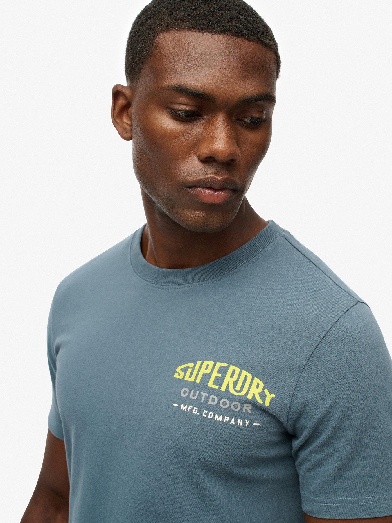 Image 3 of 5 of Superdry Mountain Relaxed T-Shirt - Blue