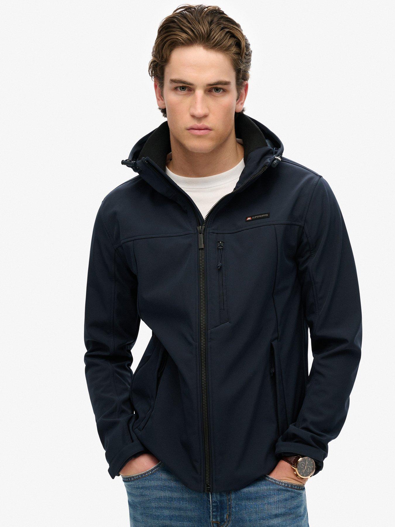 Superdry Hooded Soft Shell Trekker Jacket - Navy