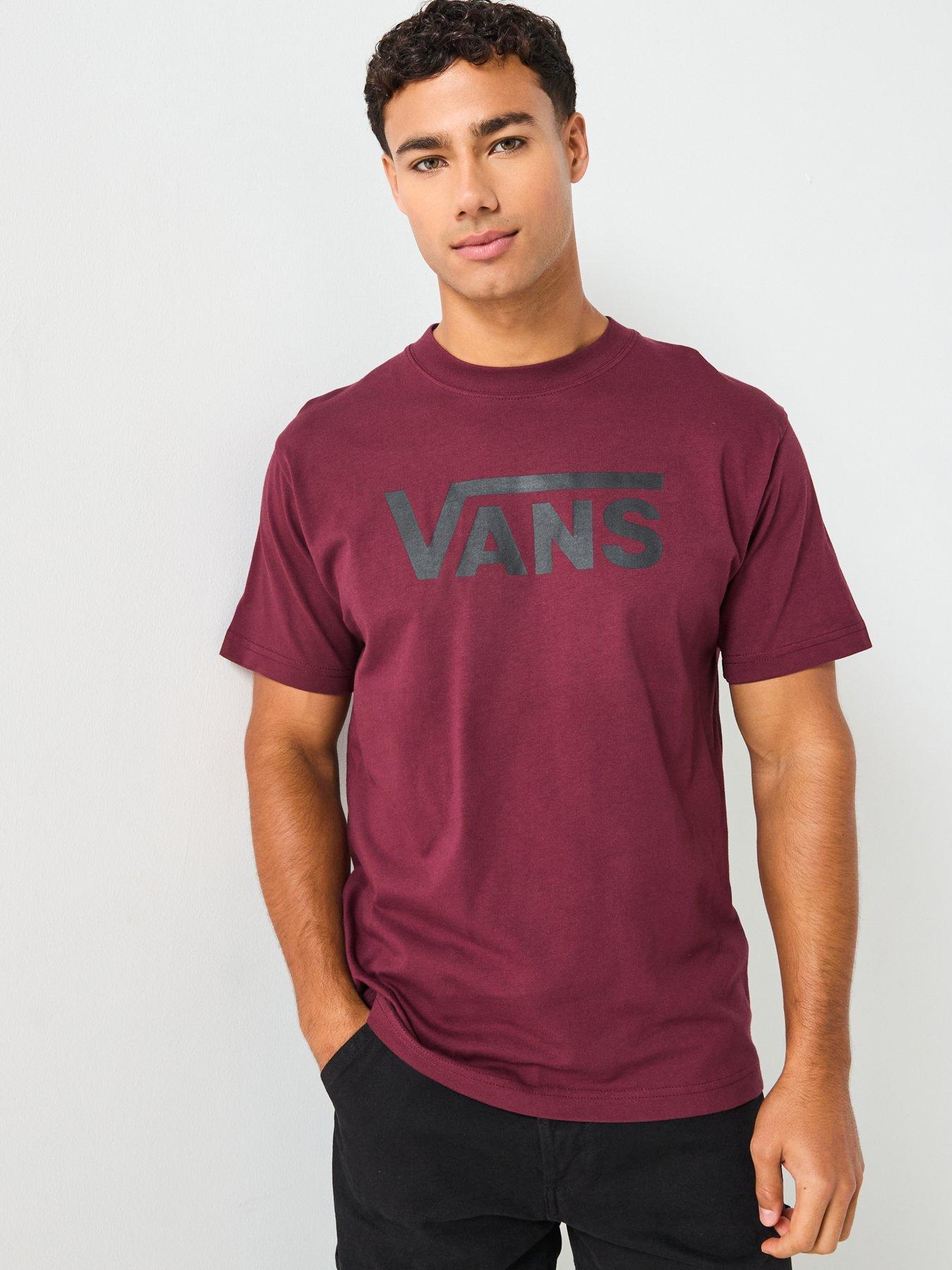 Vans Mens Classic Short Sleeve T-Shirt - Dark Red