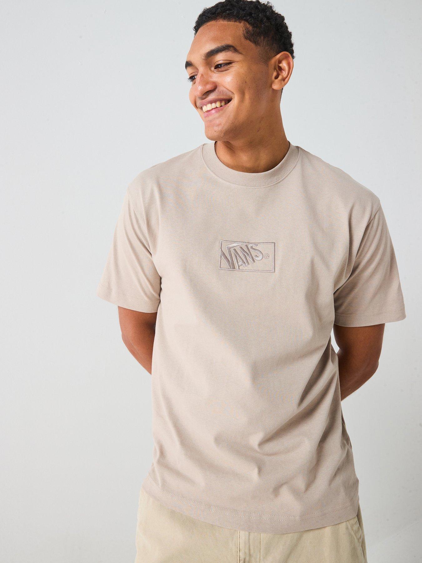 Vans Mens Blocked Box Loose Short Sleeve T-Shirt - Grey