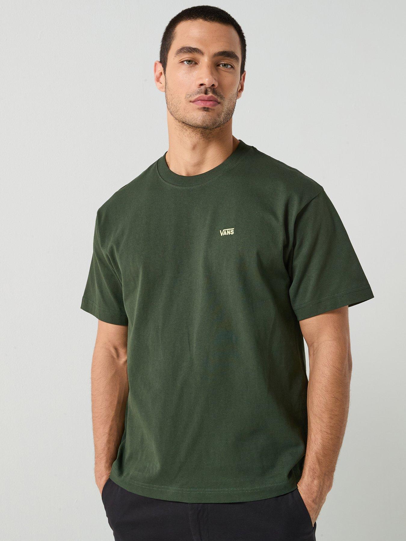 Vans Mens Left Chest Oversized Short Sleeve T-shirt - Khaki