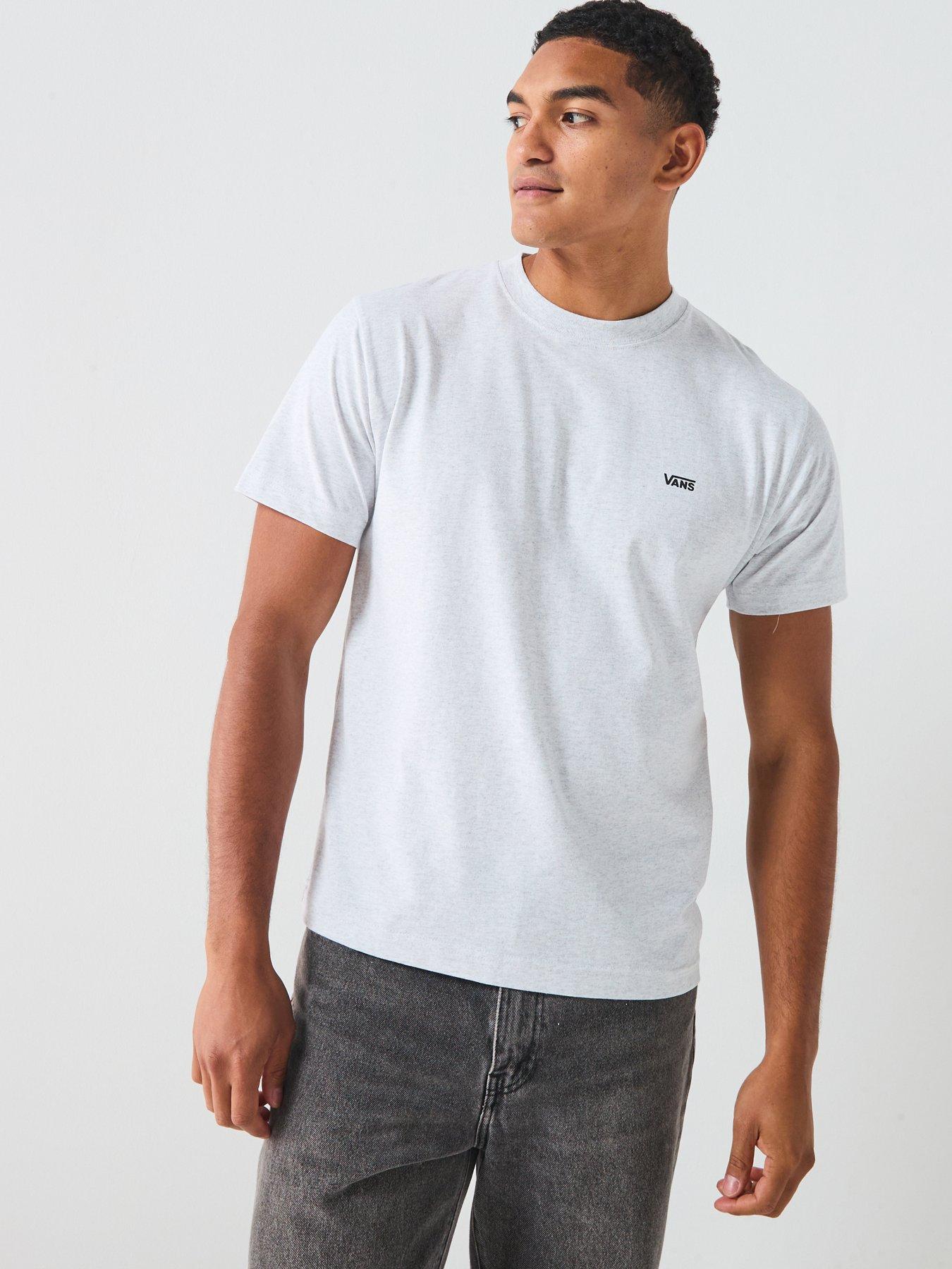 undefined Mens Left Chest Short Sleeve T-Shirt - Light Grey