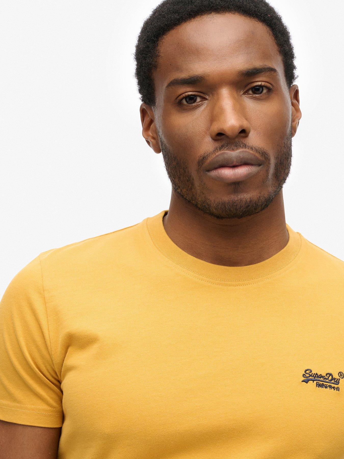 Superdry T-Shirt Manica Corta Uomo - Essential Logo Embroidered - Graphite Black/Fluro Red (Taglia L) - 2
