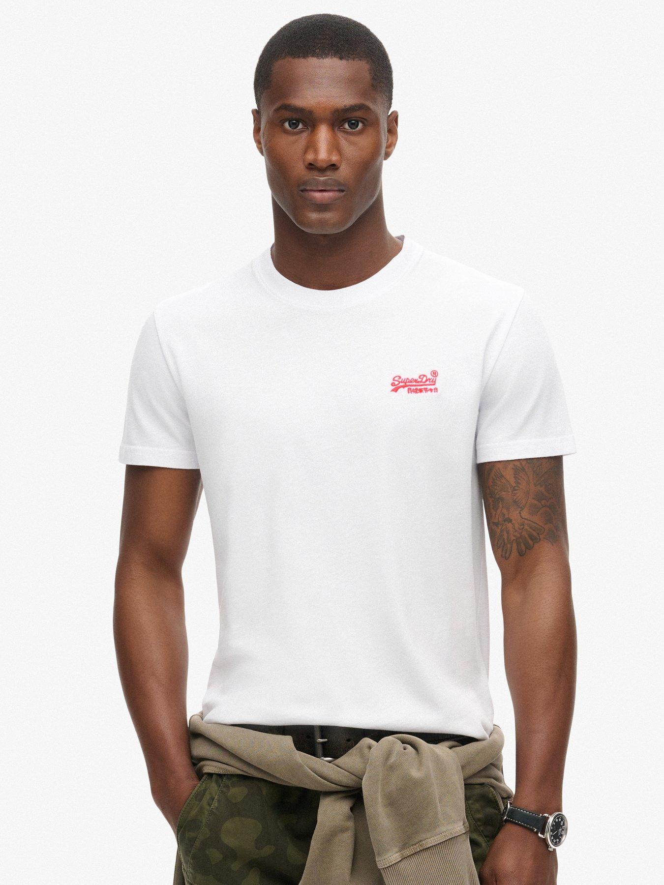 Superdry Essential Logo Embroidered T-Shirt - White