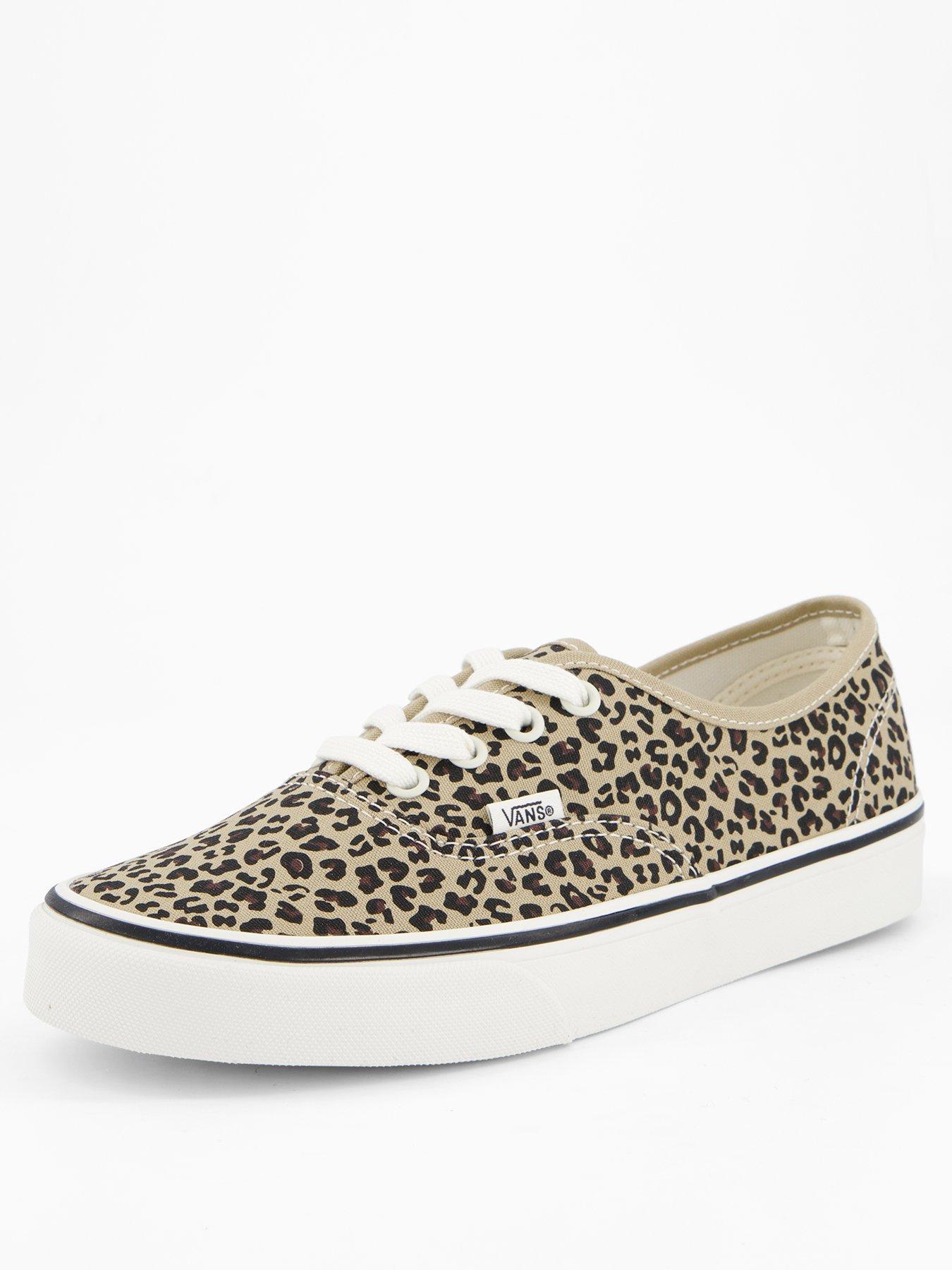 Image 2 of 7 of Vans Womens Authentic Trainers - Leopard Print