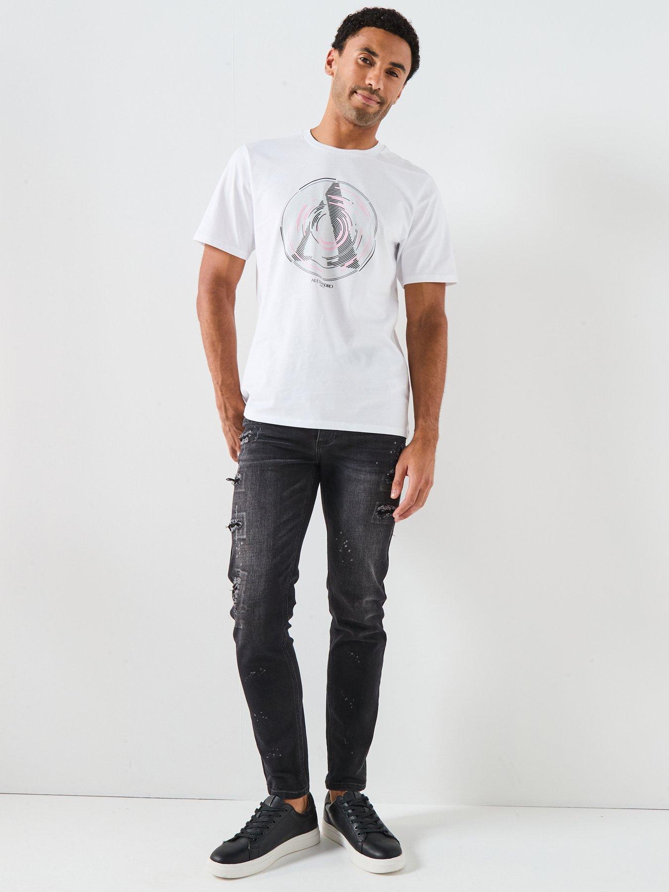 Image 3 of 5 of Alessandro Zavetti Apollo 005 Slim Fit Jeans - Black