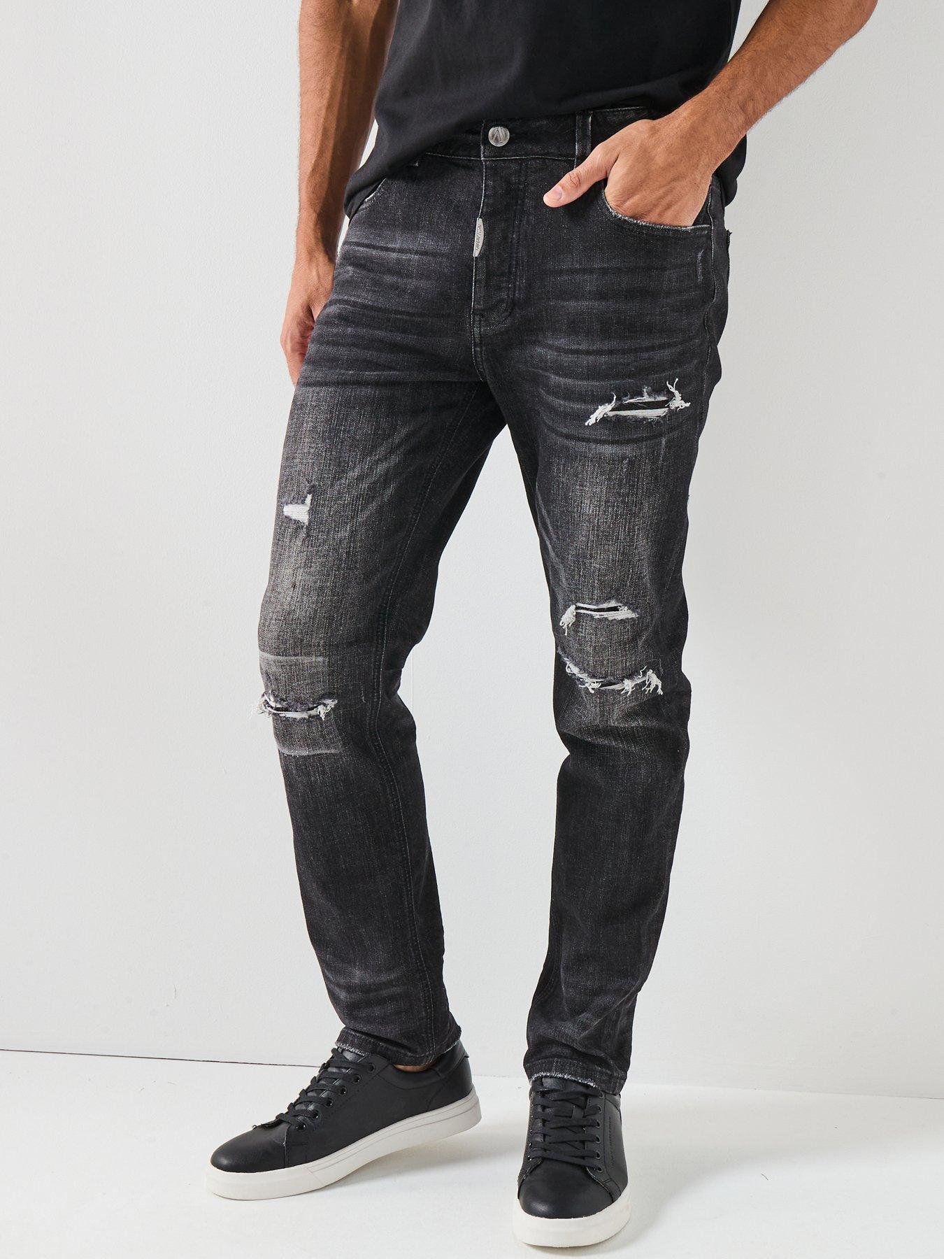 Alessandro Zavetti Pacelli Loose Slim Fit Jeans - Black