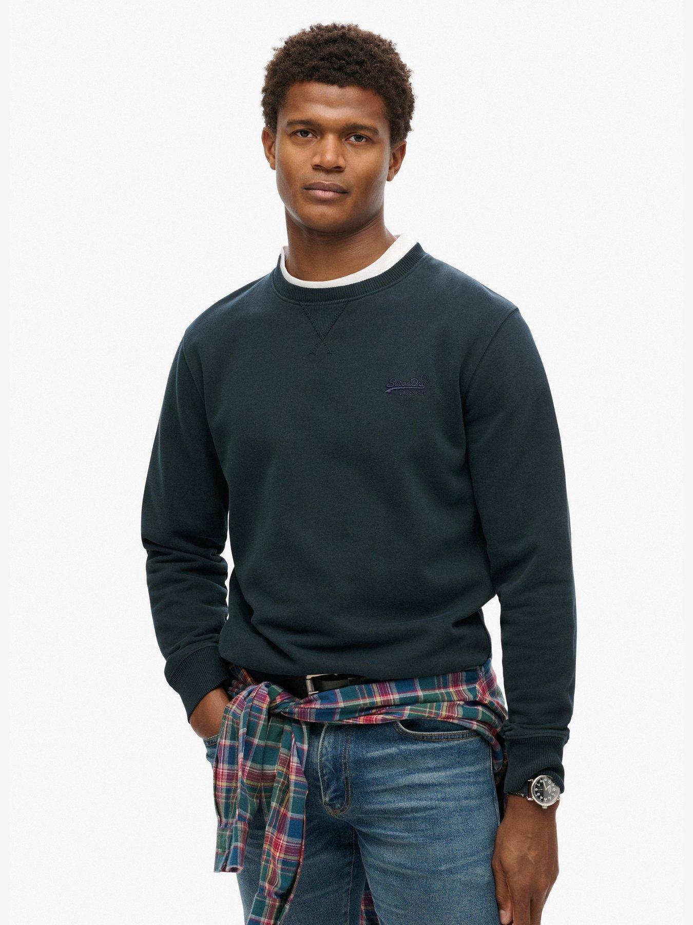 undefined Essential Logo Crew Sweatshirt - Blue