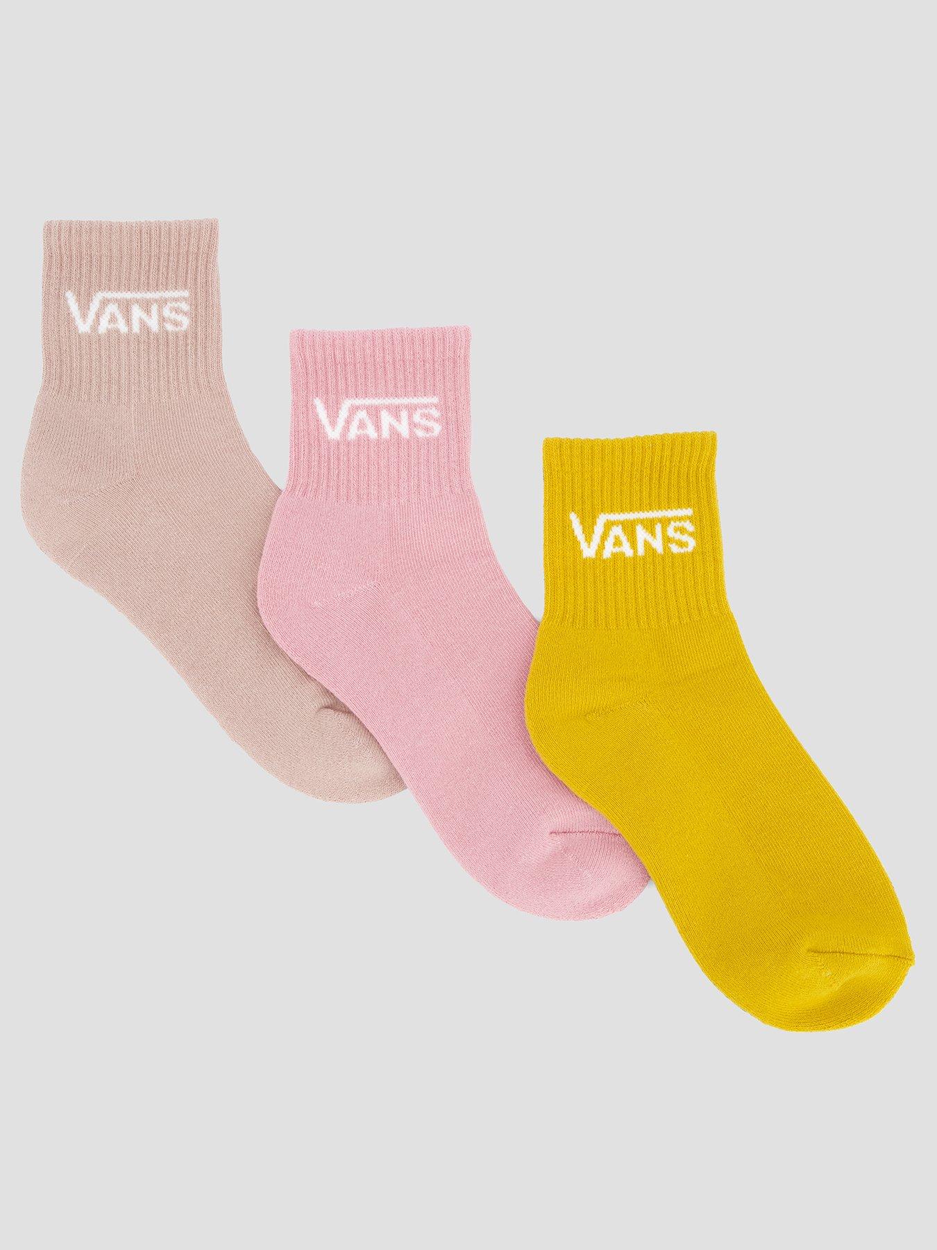 Vans Womens Classic Half Crew Socks - Pink