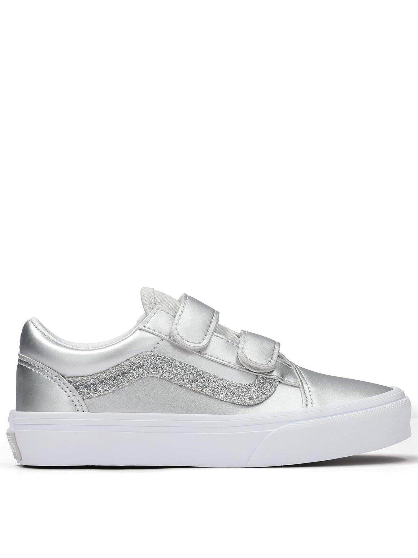 Vans Kids Old Skool Velcro Trainers - Grey