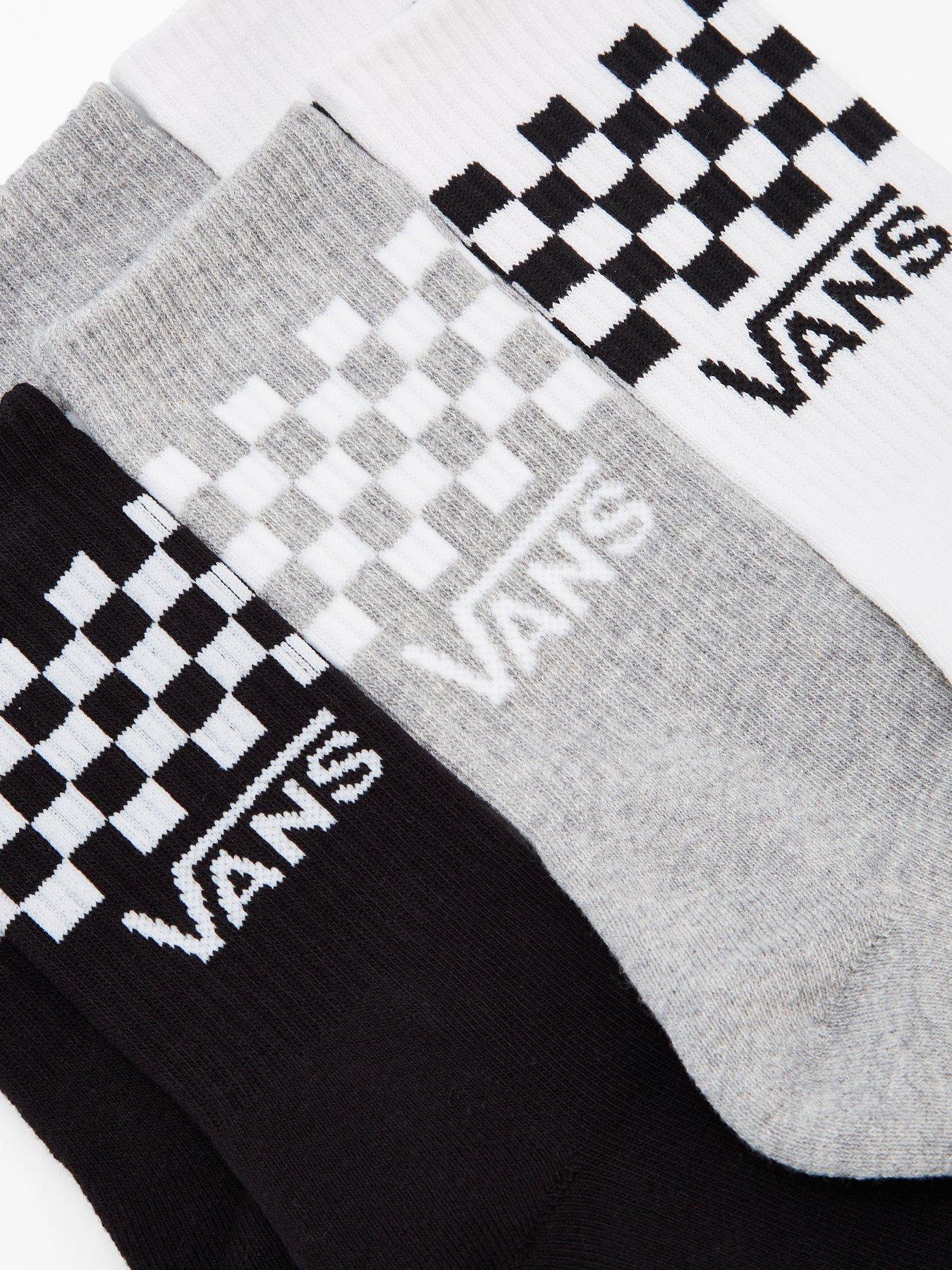 Image 3 of 3 of Vans Junior Classic Half Crew Socks - Black