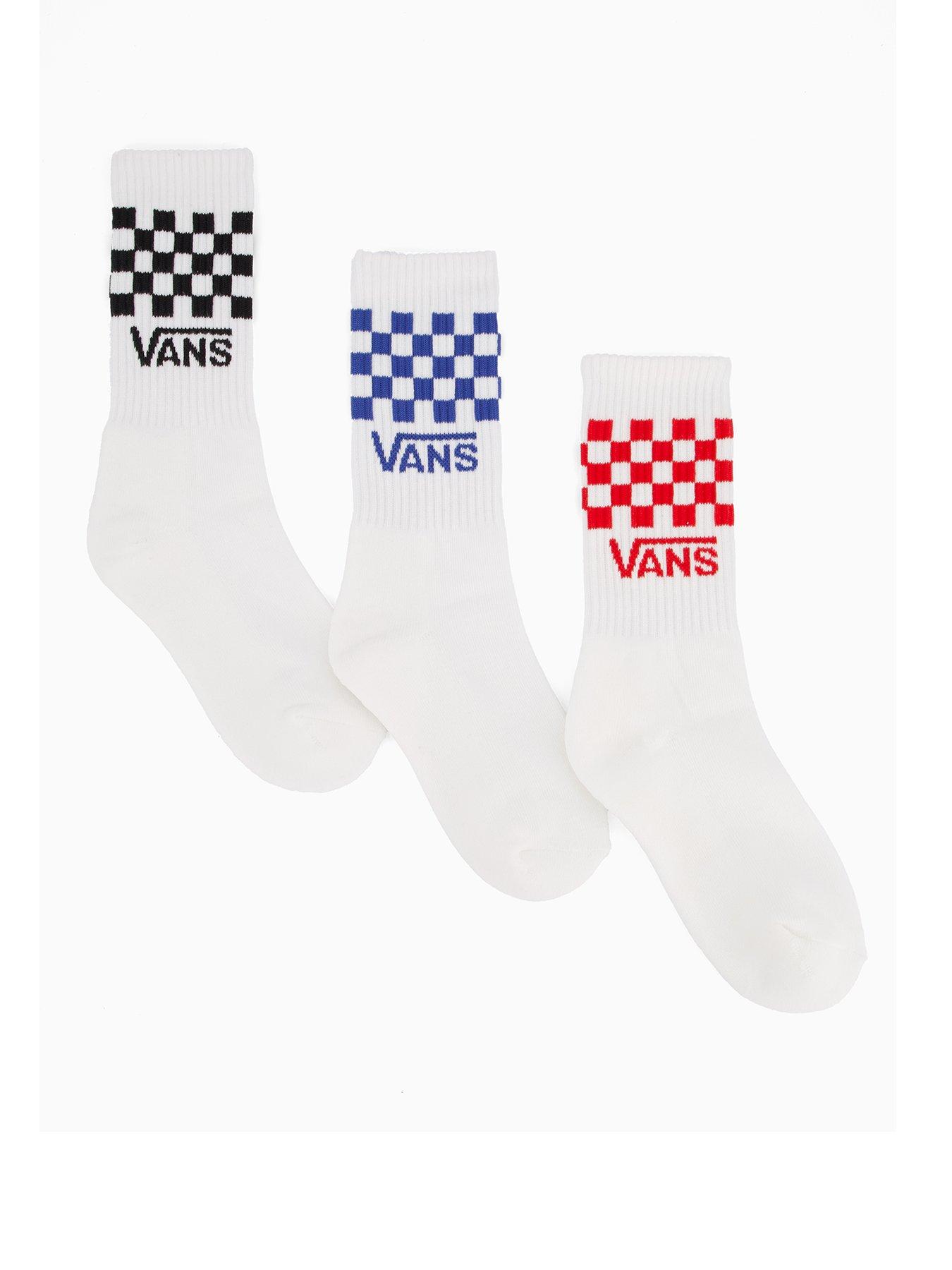 undefined Junior Classic Check Crew - White