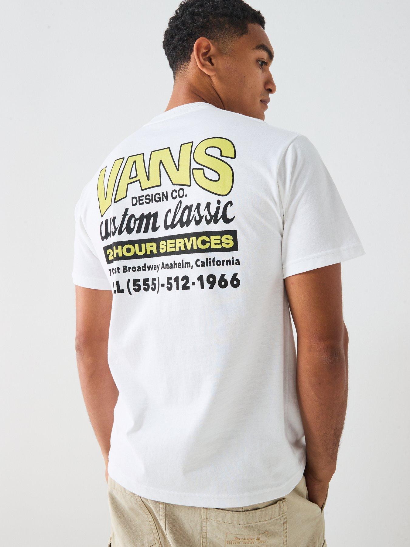 Image 2 of 5 of Vans Mens Shop Front Short Sleeve T-Shirt - White