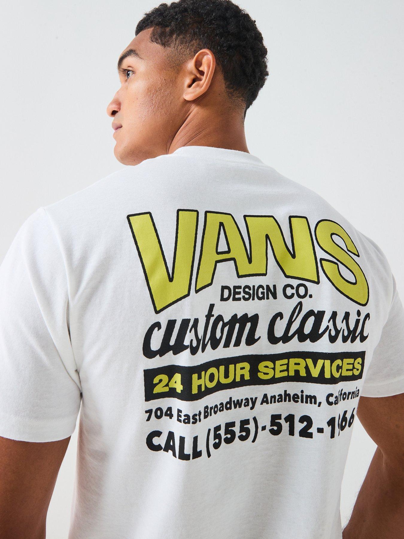 Image 4 of 5 of Vans Mens Shop Front Short Sleeve T-Shirt - White