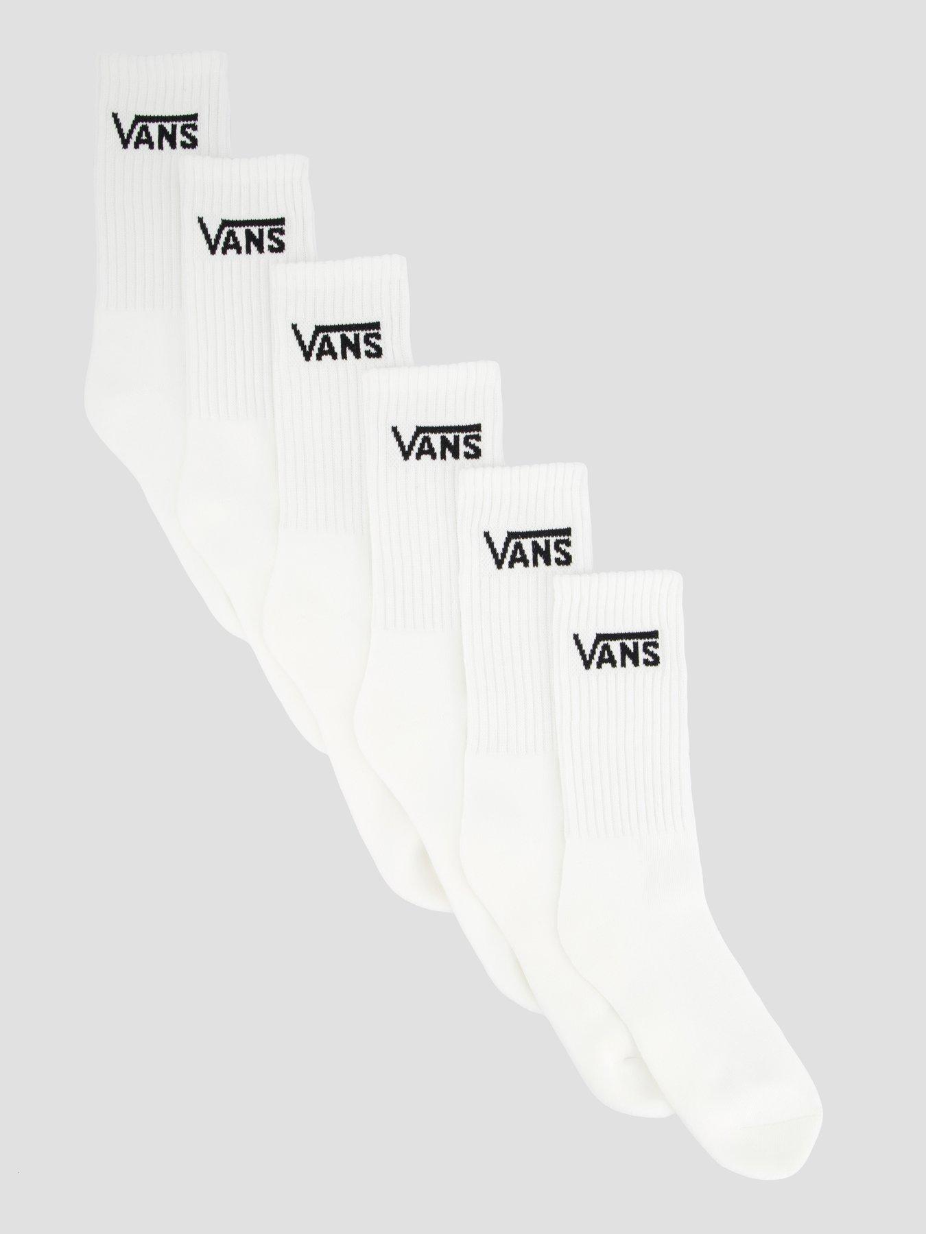 Image 1 of 4 of Vans Unisex Classic Crew Socks - White