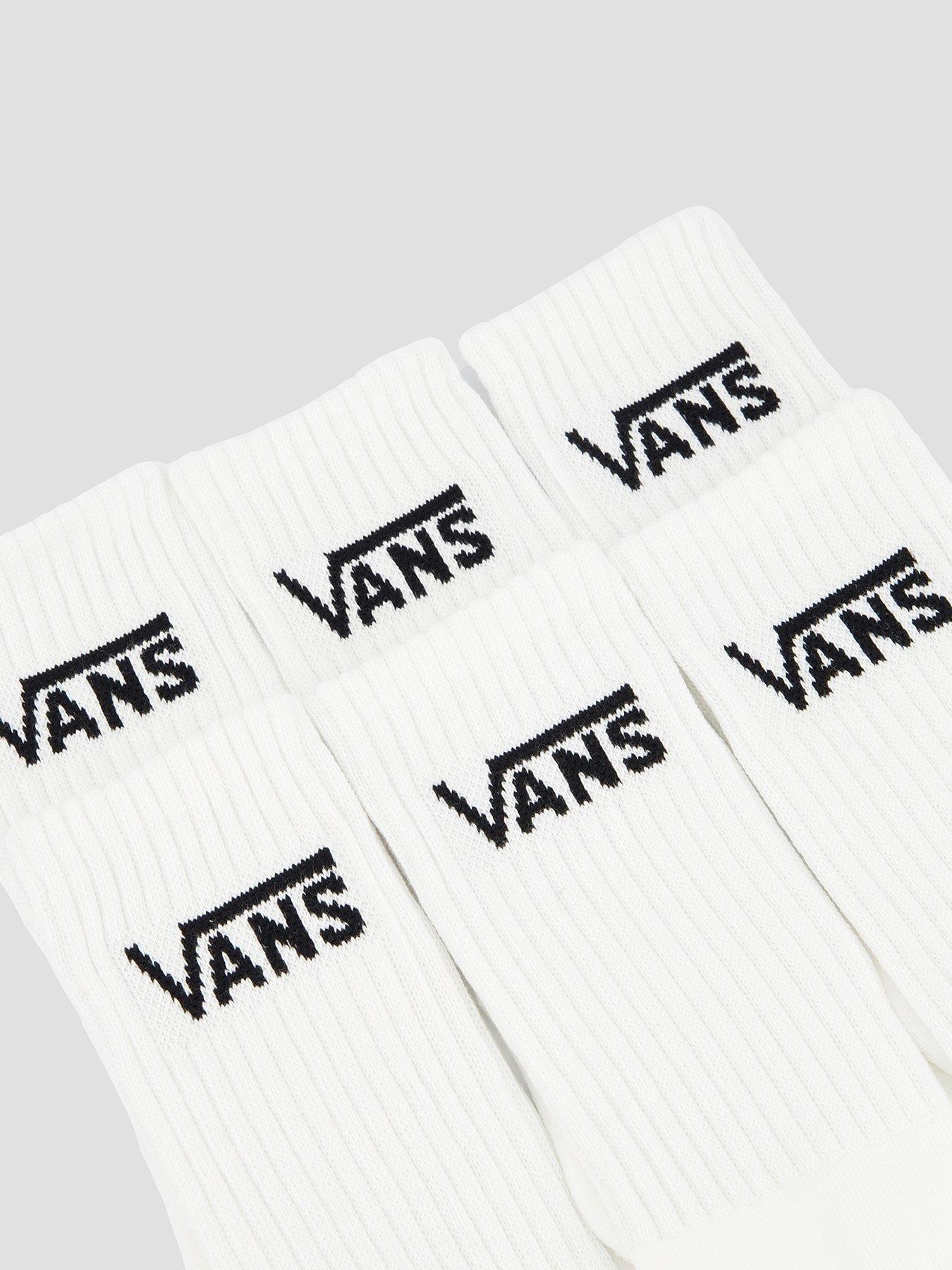 Image 3 of 4 of Vans Unisex Classic Crew Socks - White