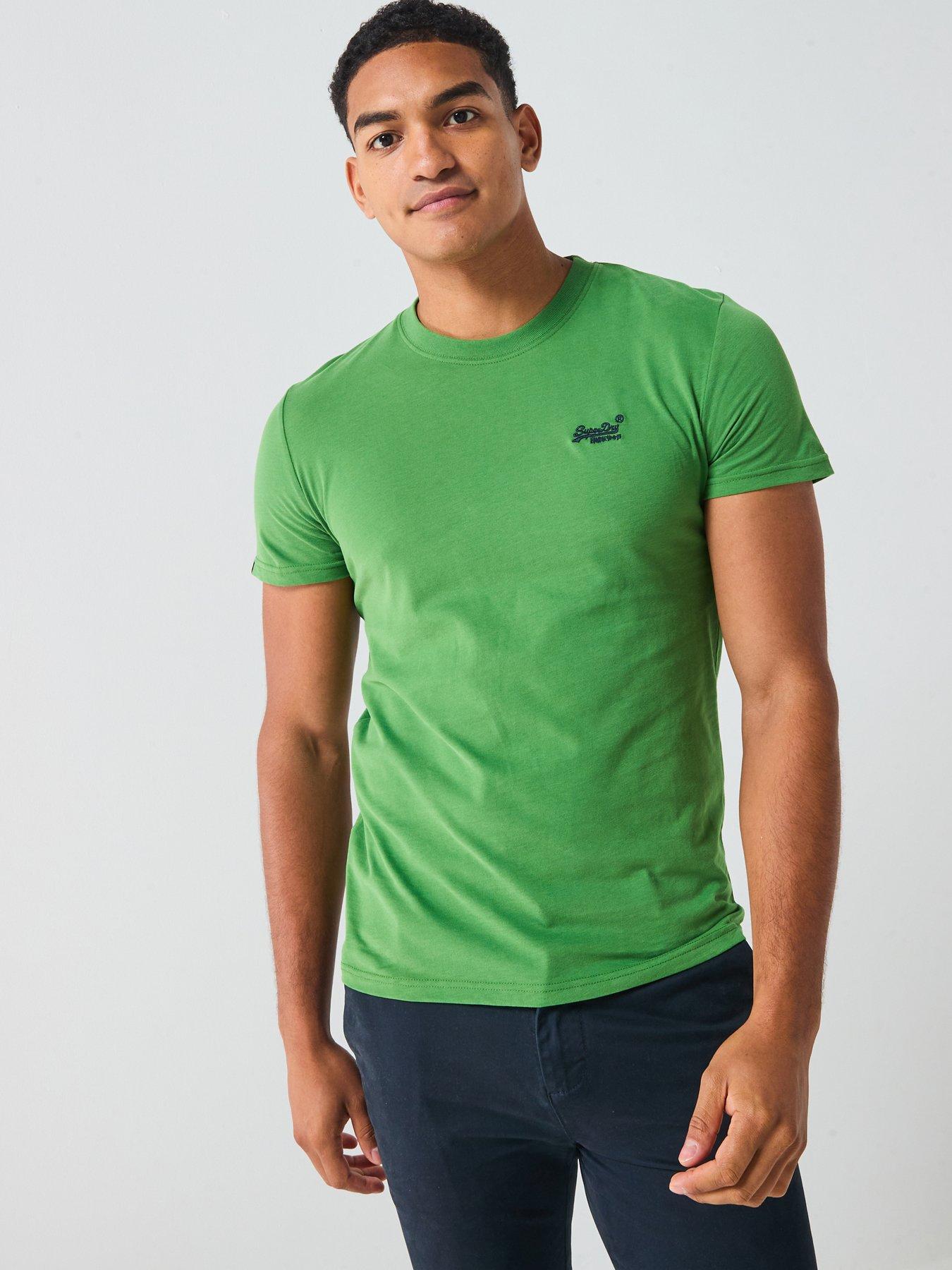 undefined Essential Logo Embroidered T-Shirt - Green