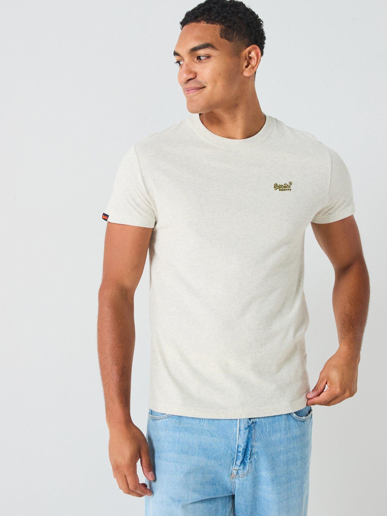 Superdry Essential Logo Embroidered T-shirt - Cream
