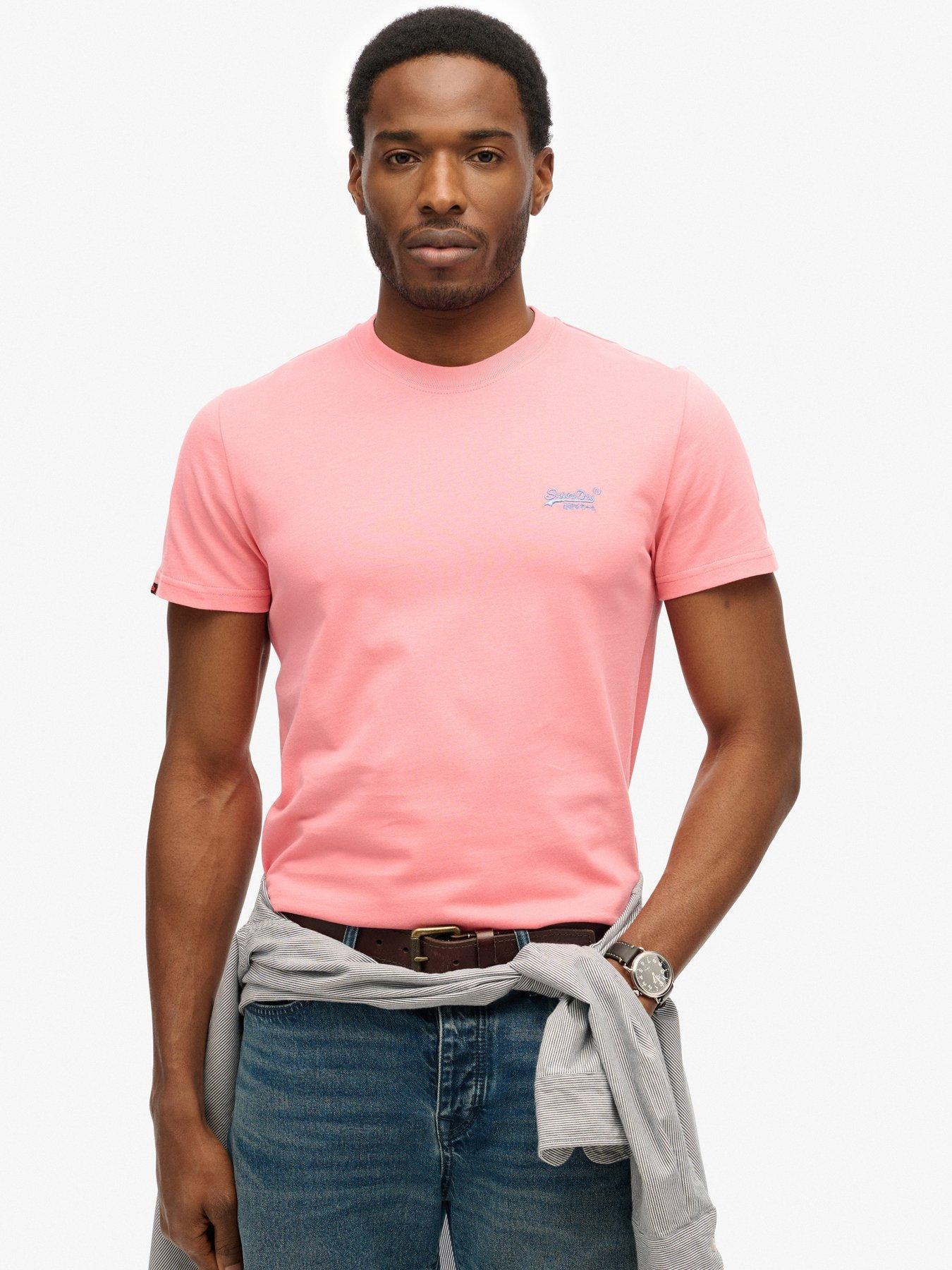 undefined Essential Logo Embroidered T-Shirt - Pink