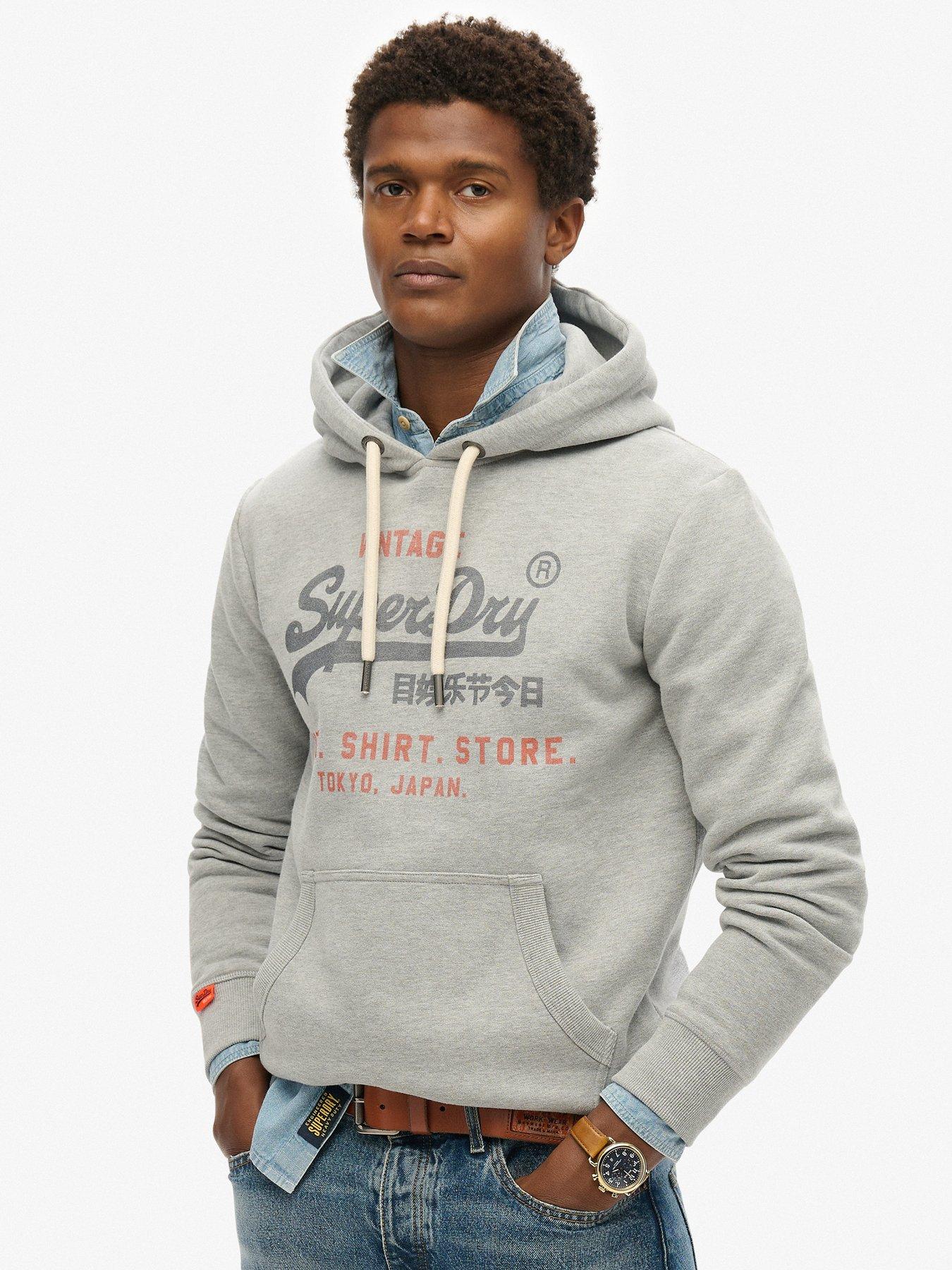 Superdry Vintage Heritage Relaxed Hoodie - Grey