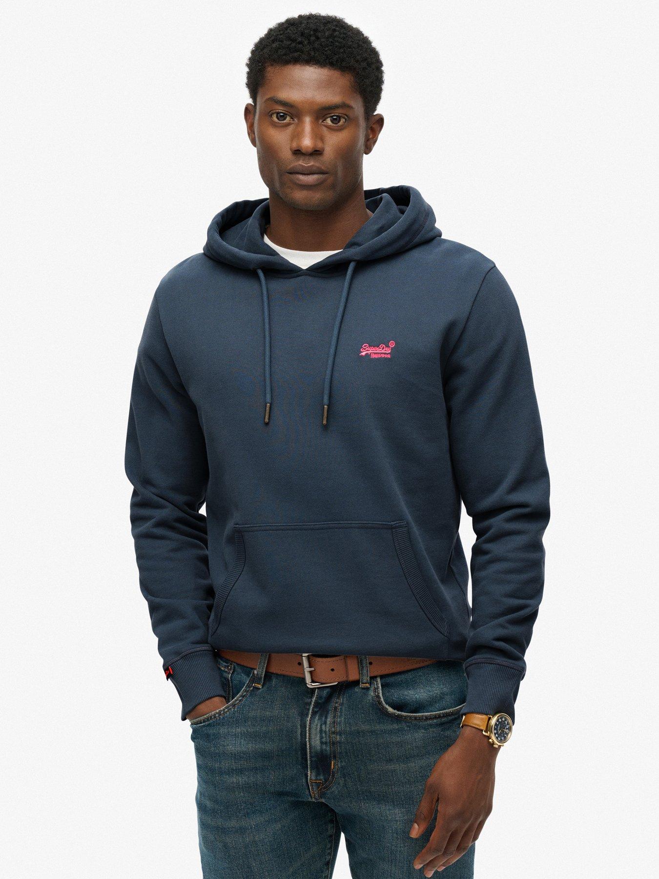 undefined Essential Logo Hoodie - Blue
