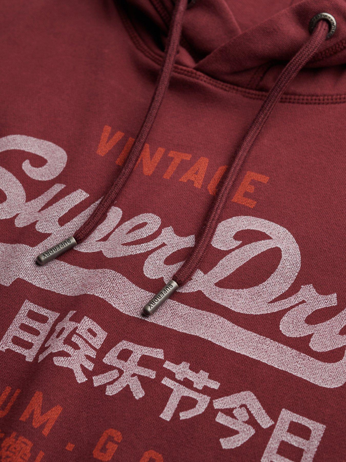 Image 5 of 5 of Superdry Vintage Duo Classic Hoodie - Red