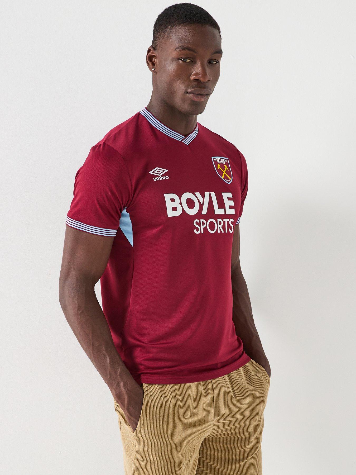 Umbro Mens West Ham Home Football Shirt - Claret