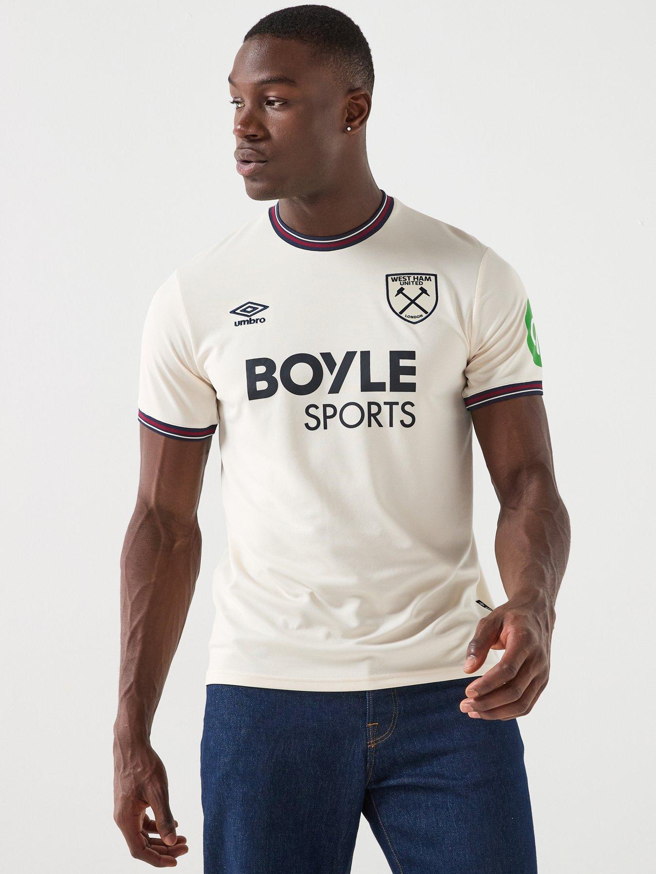 Umbro Mens West Ham Away Football Shirt - Beige