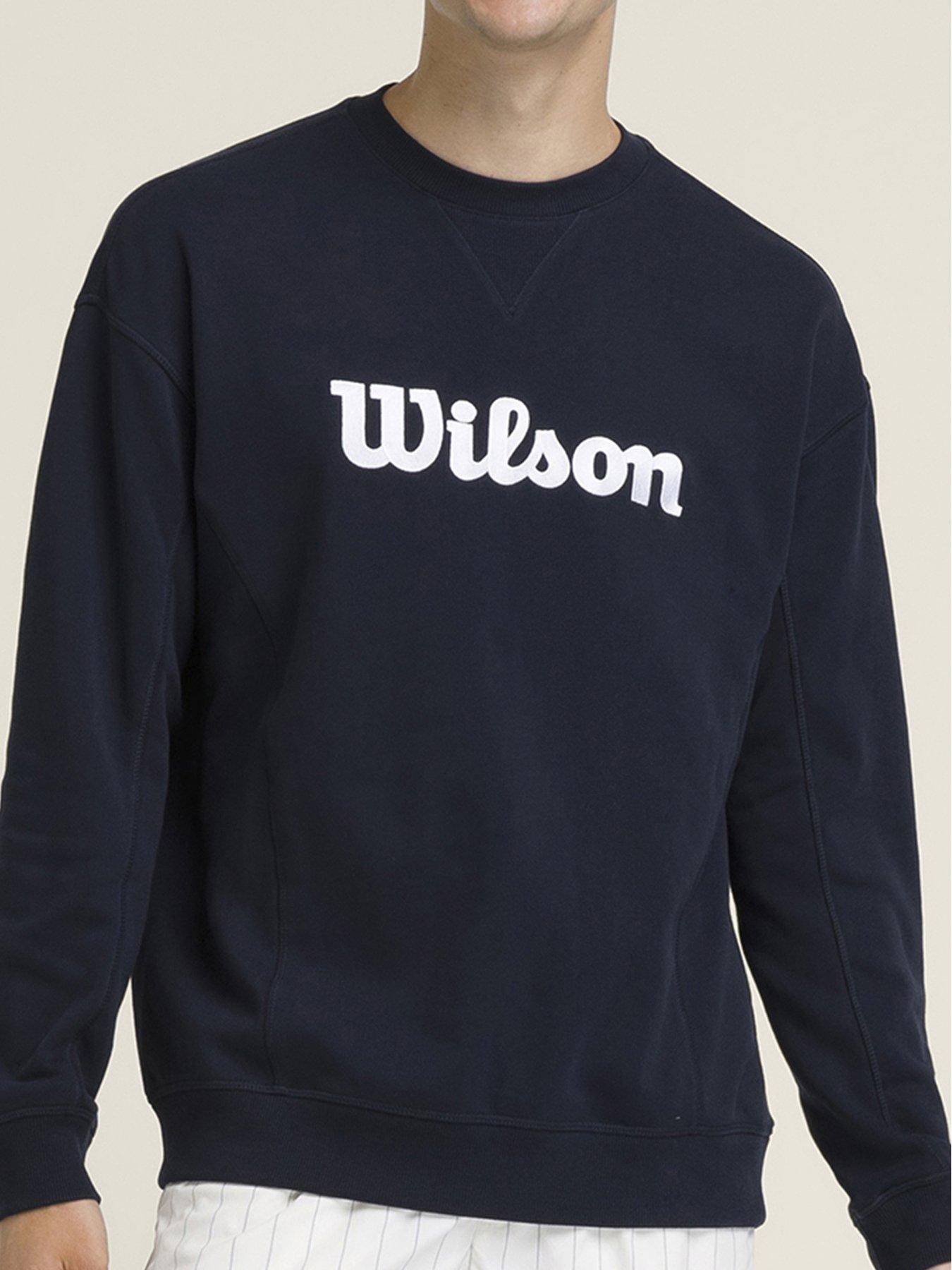 Wilson Mens Tennis Parkside Crew Neck Sweatshirt - Navy