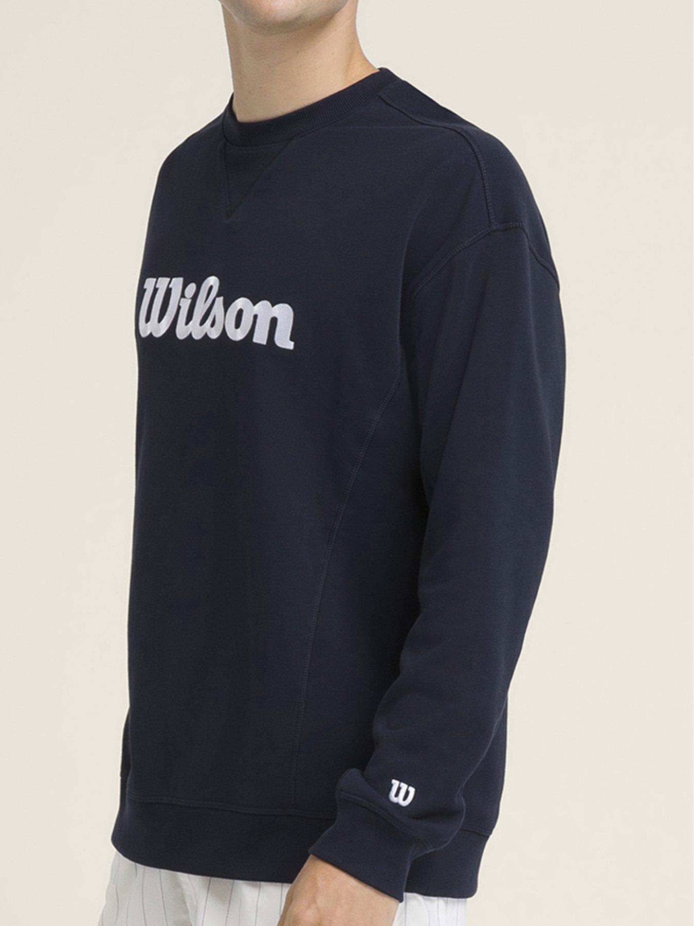 Wilson Mens Tennis Parkside Crew Neck Sweatshirt - Navy | Very