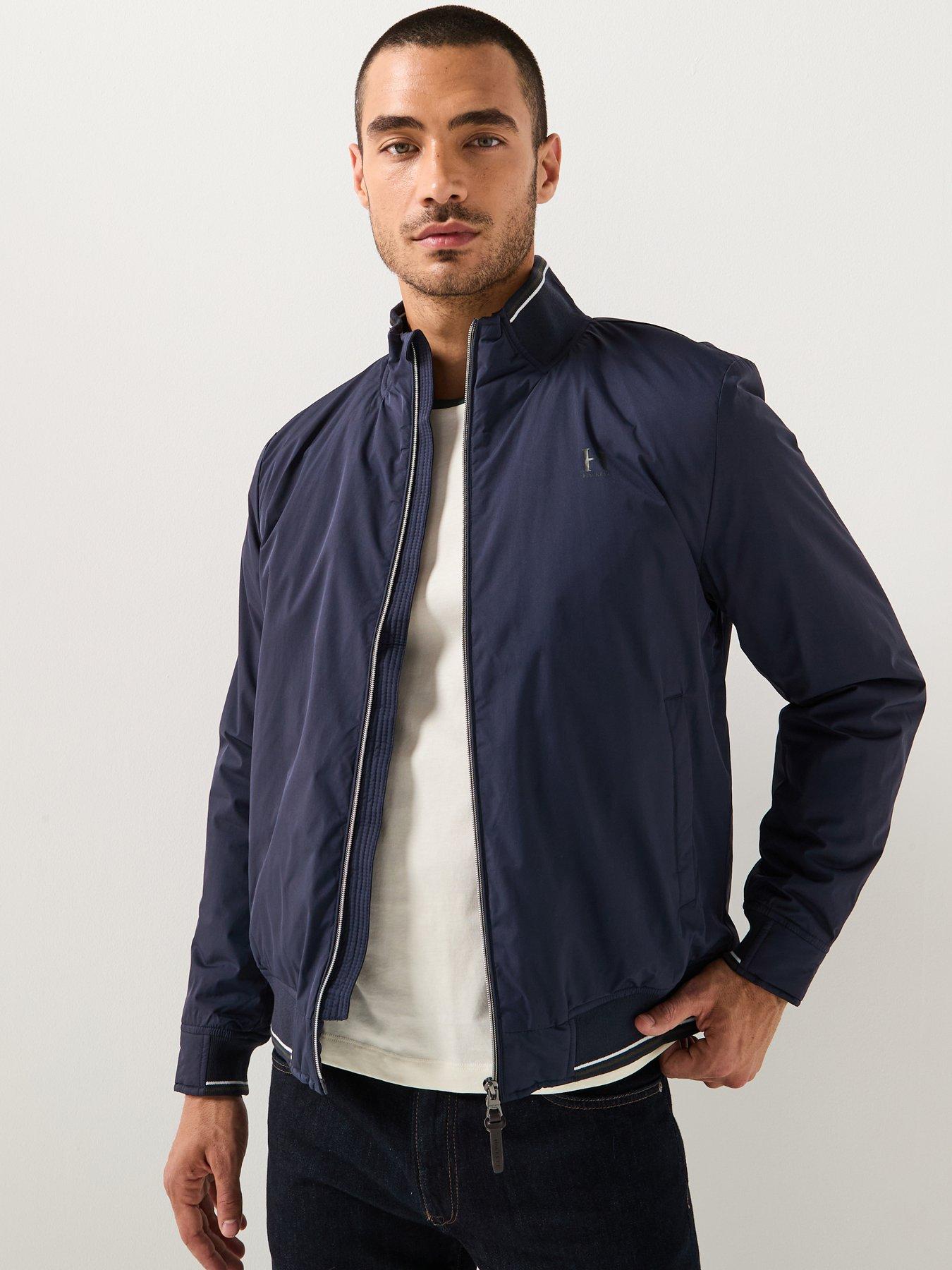 Hackett Heritage Logo Blouson Jacket, Blue, Size S, Men