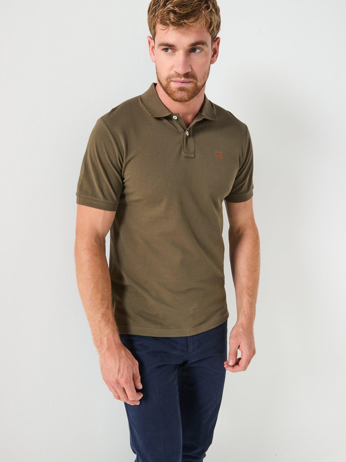 undefined Slim Fit Lest Chest Logo Polo Shirt - Green
