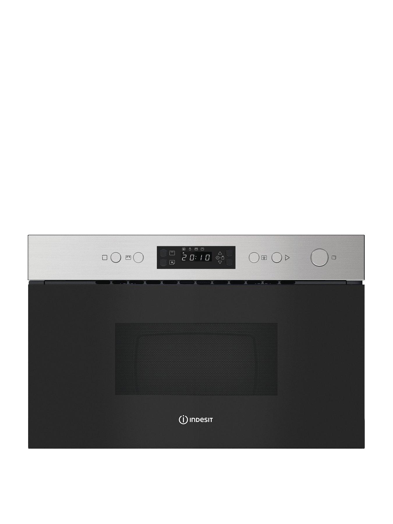 Indesit IM K12 XUK - Built-in Microwave with Grill - Silver