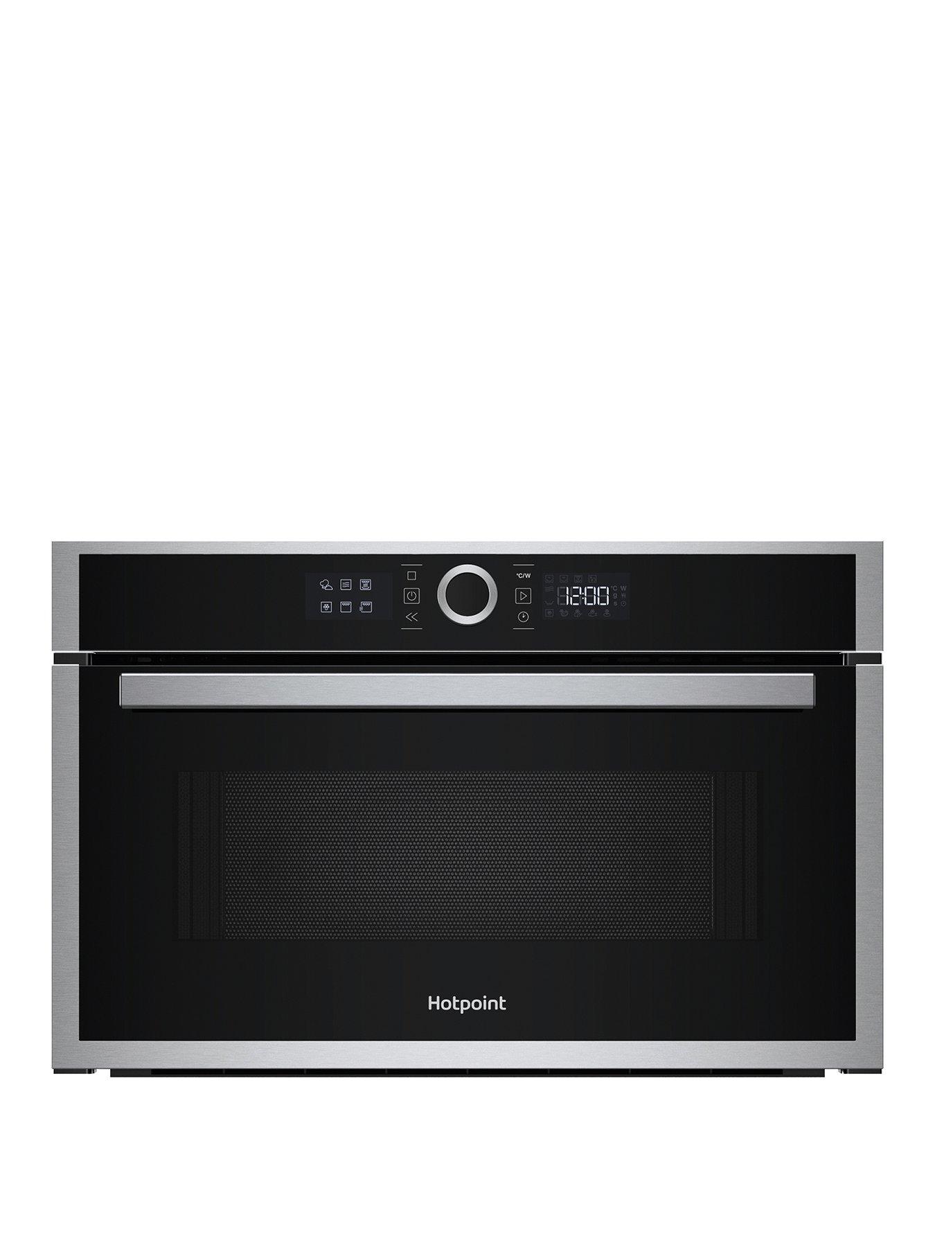 Hotpoint HMD44MXUK Built-in Microwave with Grill - Silver