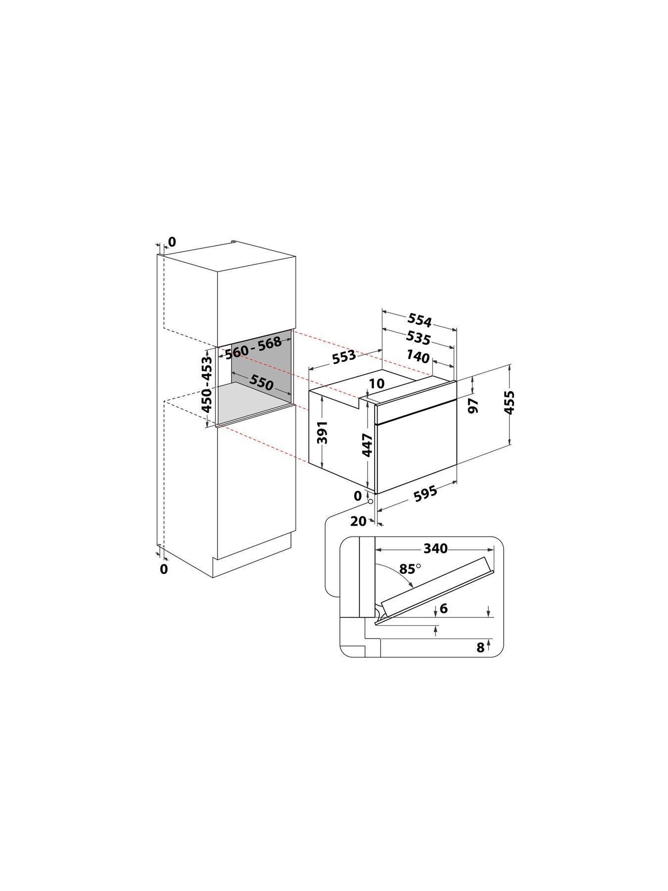 Image 7 of 7 of Indesit IP 252R XUK - Built-in Microwave with Grill - Silver
