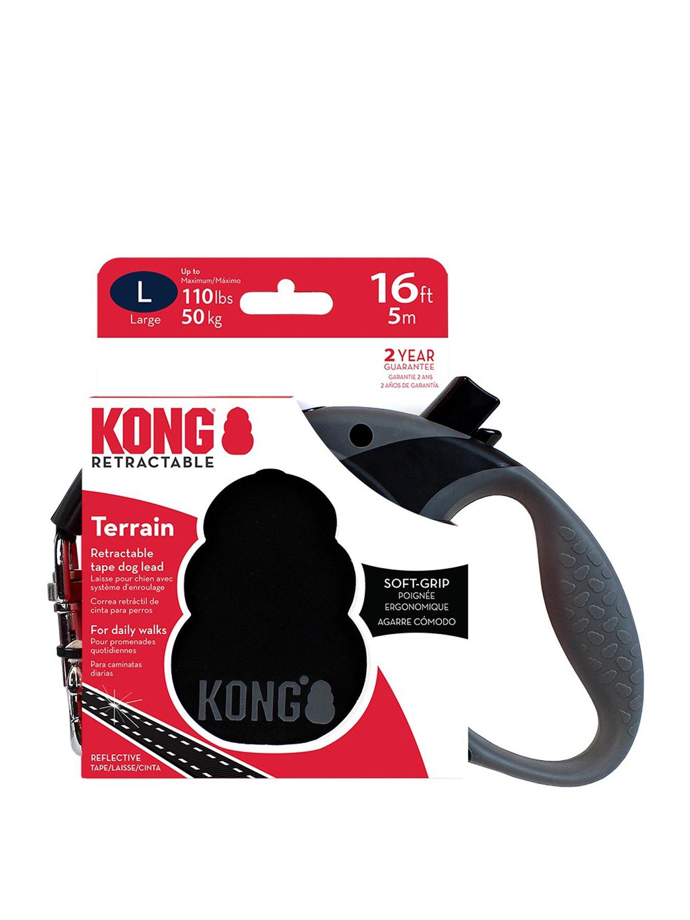 Image 1 of 1 of Kong Terrain Retractable Black Leash
