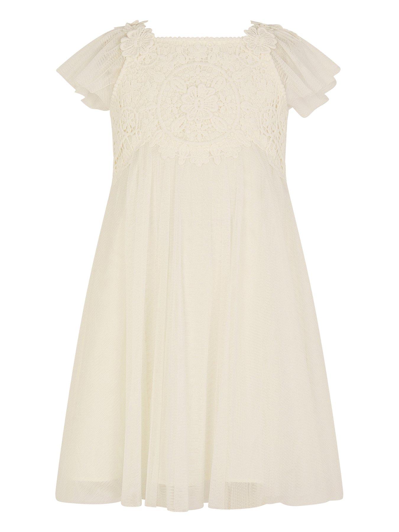undefined Baby Girls Starla Lace Tulle Dress - Ivory