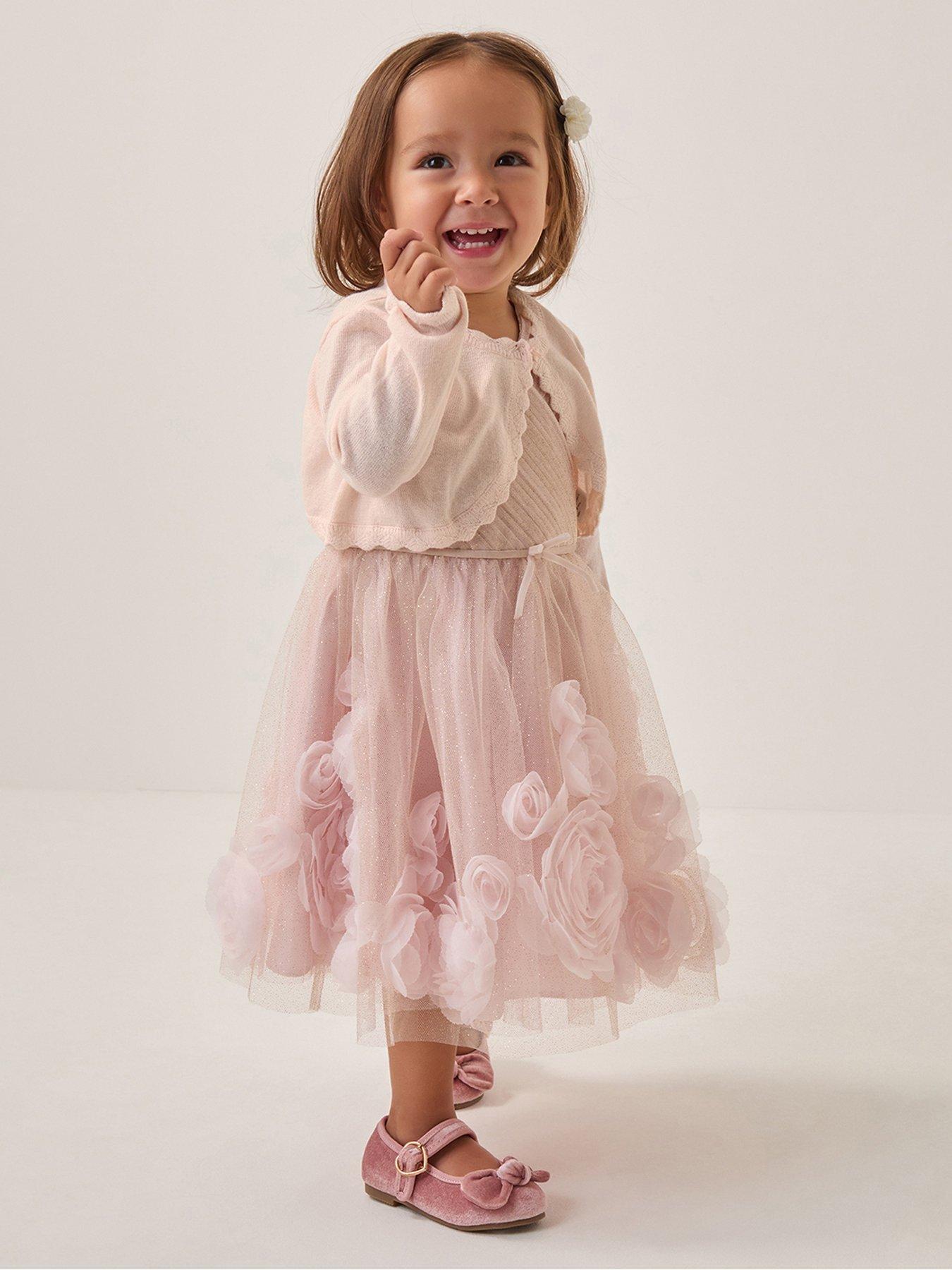Monsoon Baby Girls Maeve Cardigan - Light Pink