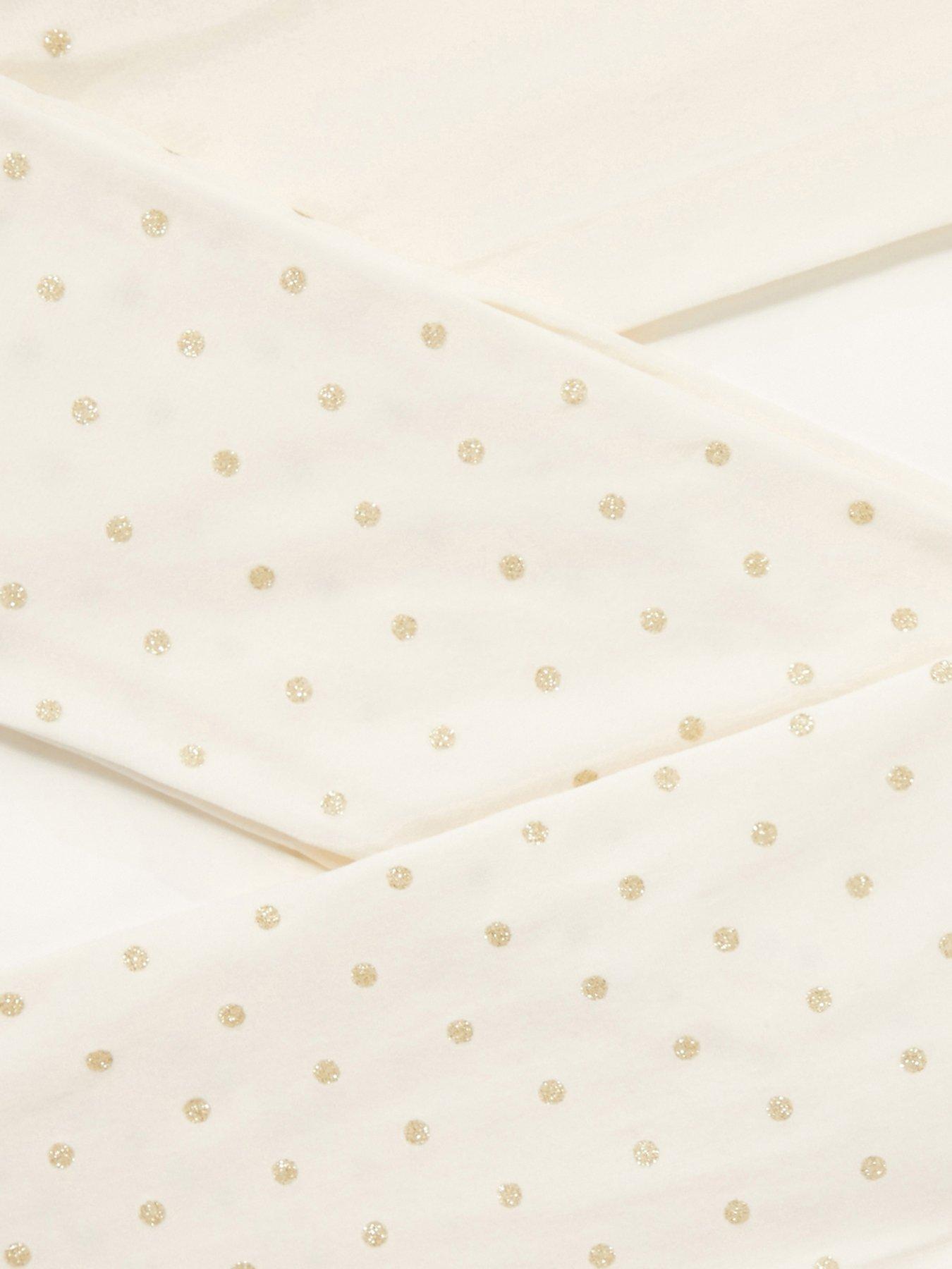 Image 2 of 3 of Monsoon Girls Glitter Spot Tights - Gold