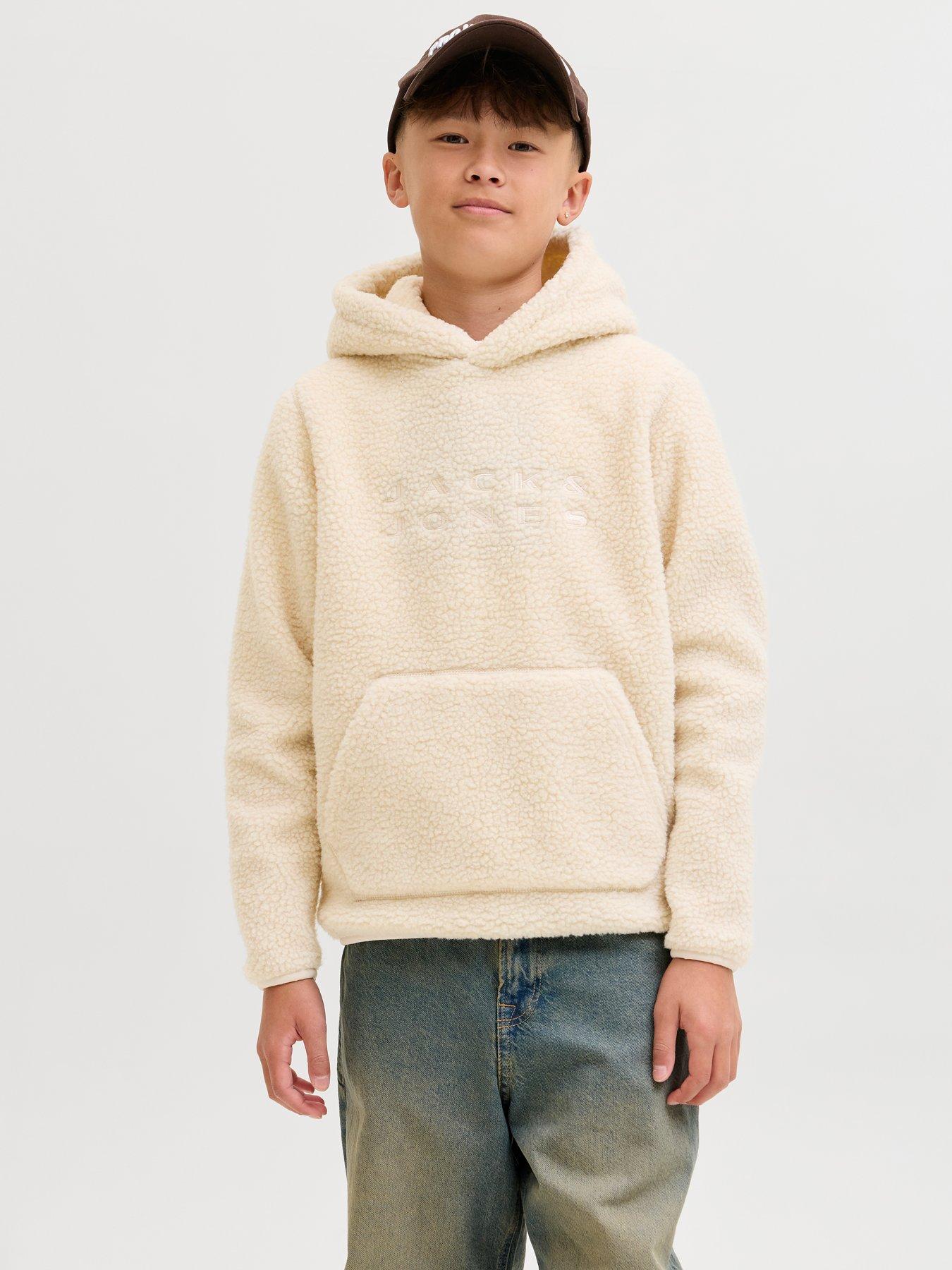Jack & Jones Junior JJMILES HOOD JNR - Sweater - black/zwart Jack & Jones Junior JJMILES HOOD JNR - Sweater - black/zwart